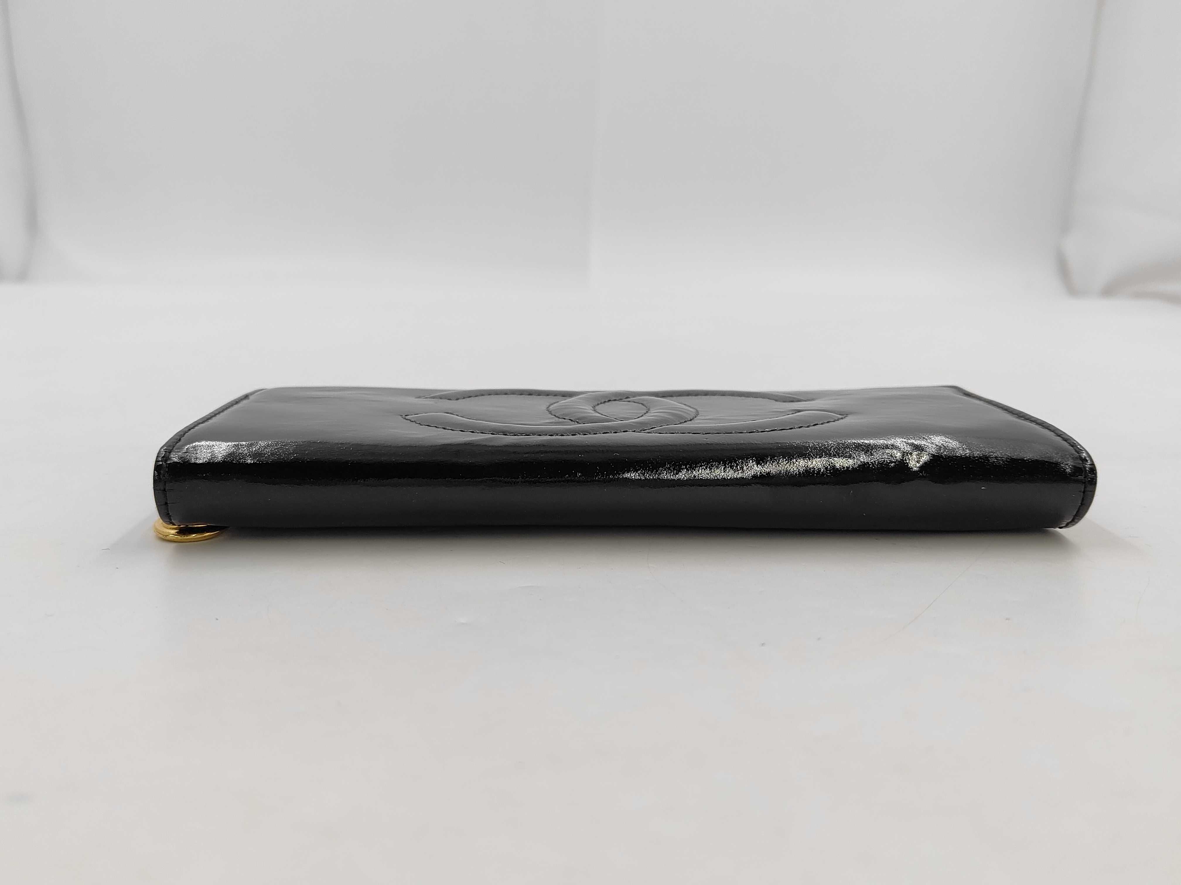 Enamel Patent Coco Mark Long Wallet — view 4
