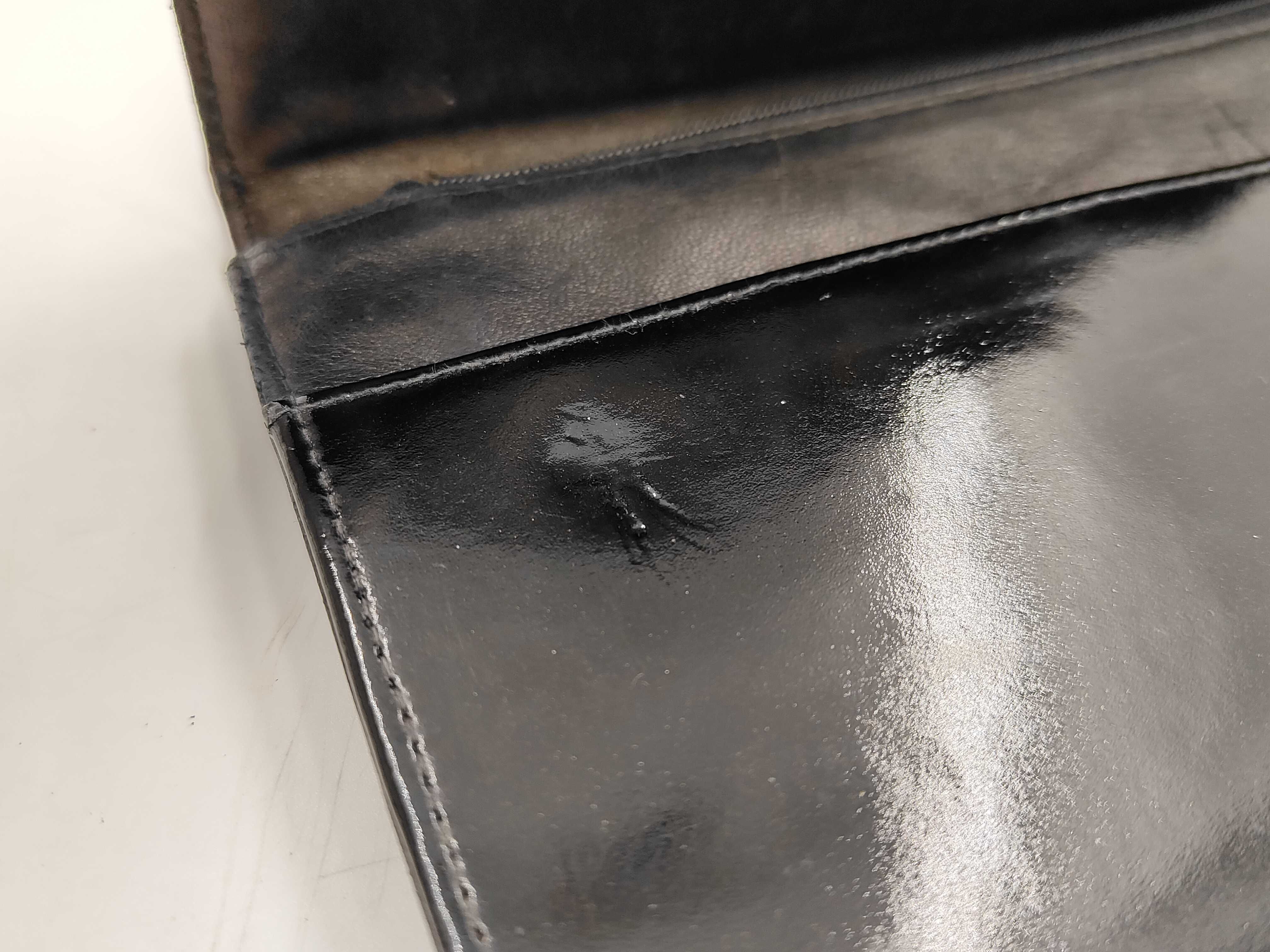 Enamel Patent Coco Mark Long Wallet — view 10
