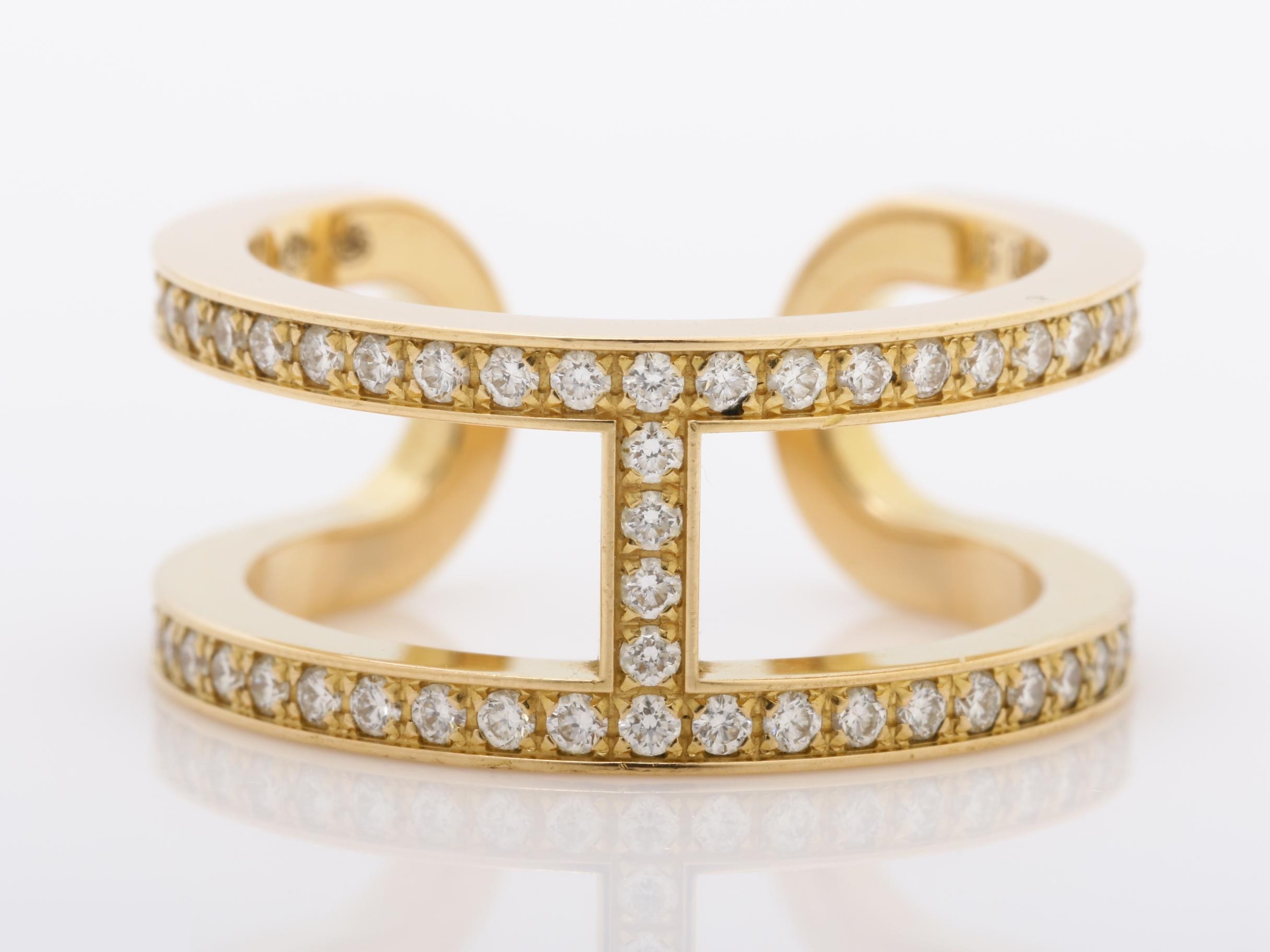 Eva Chaine d'Ancre Diamond Ring, Au750PG, 5.7g, #51 — view 2