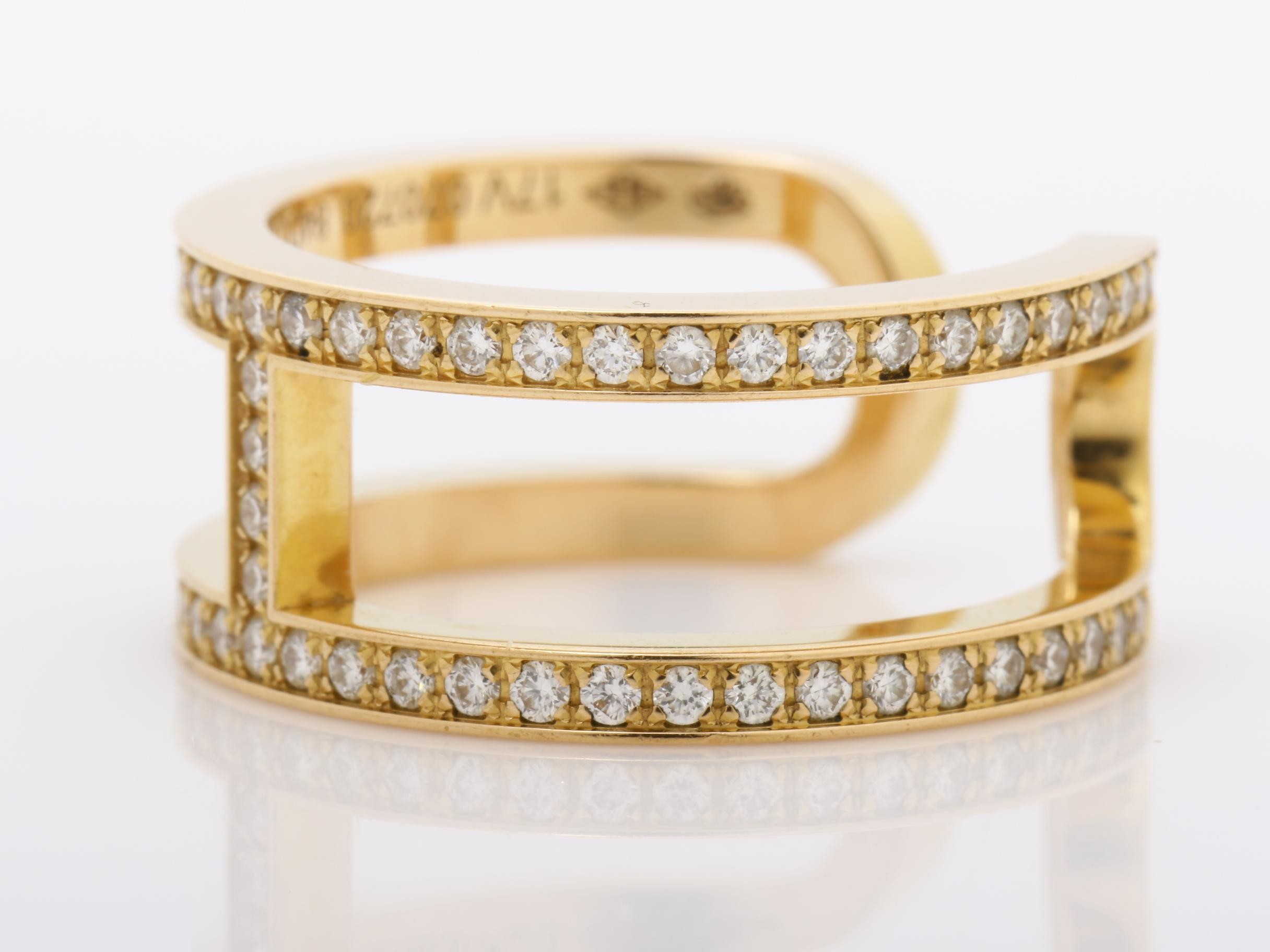 Eva Chaine d'Ancre Diamond Ring, Au750PG, 5.7g, #51 — view 3