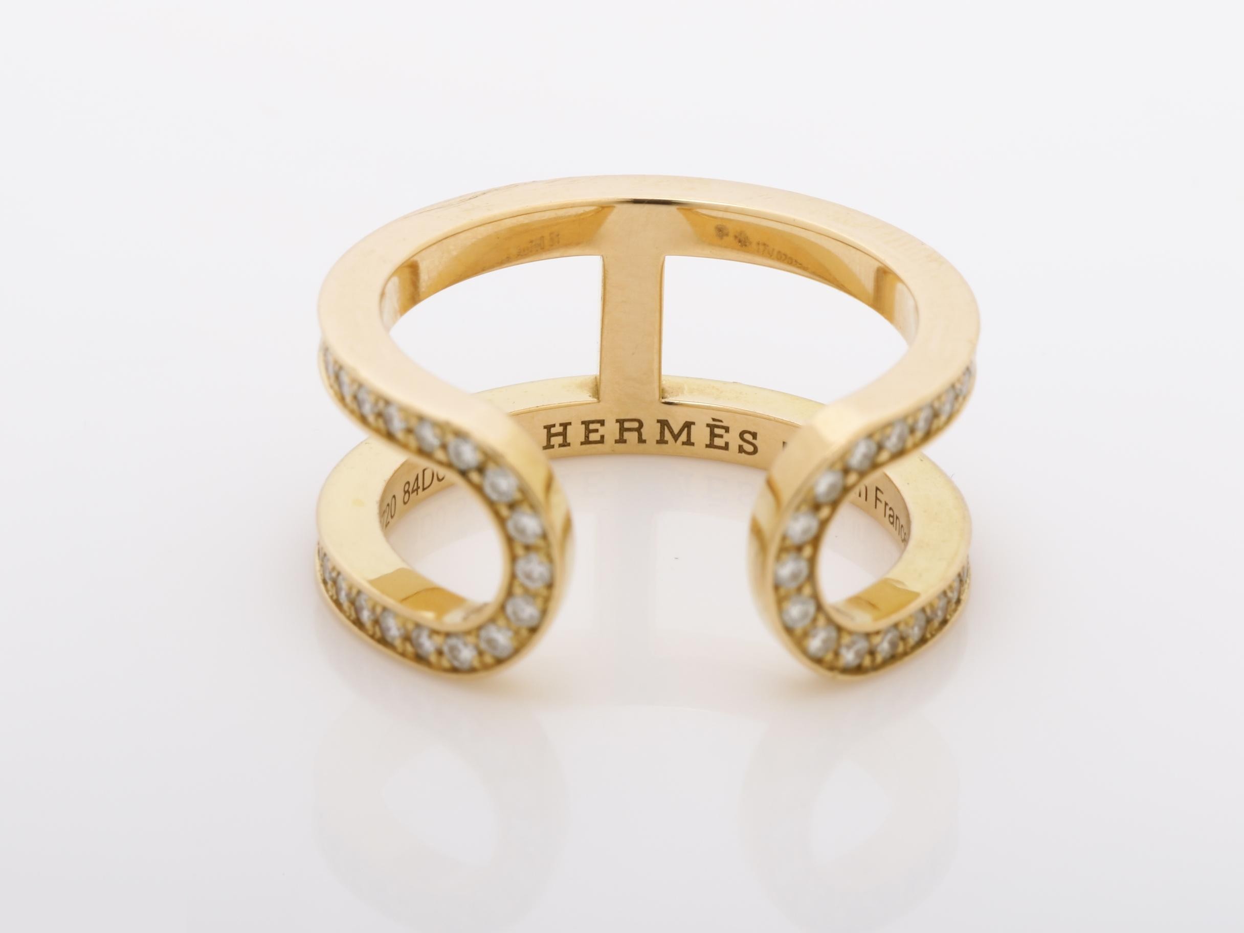 Eva Chaine d'Ancre Diamond Ring, Au750PG, 5.7g, #51 — view 4