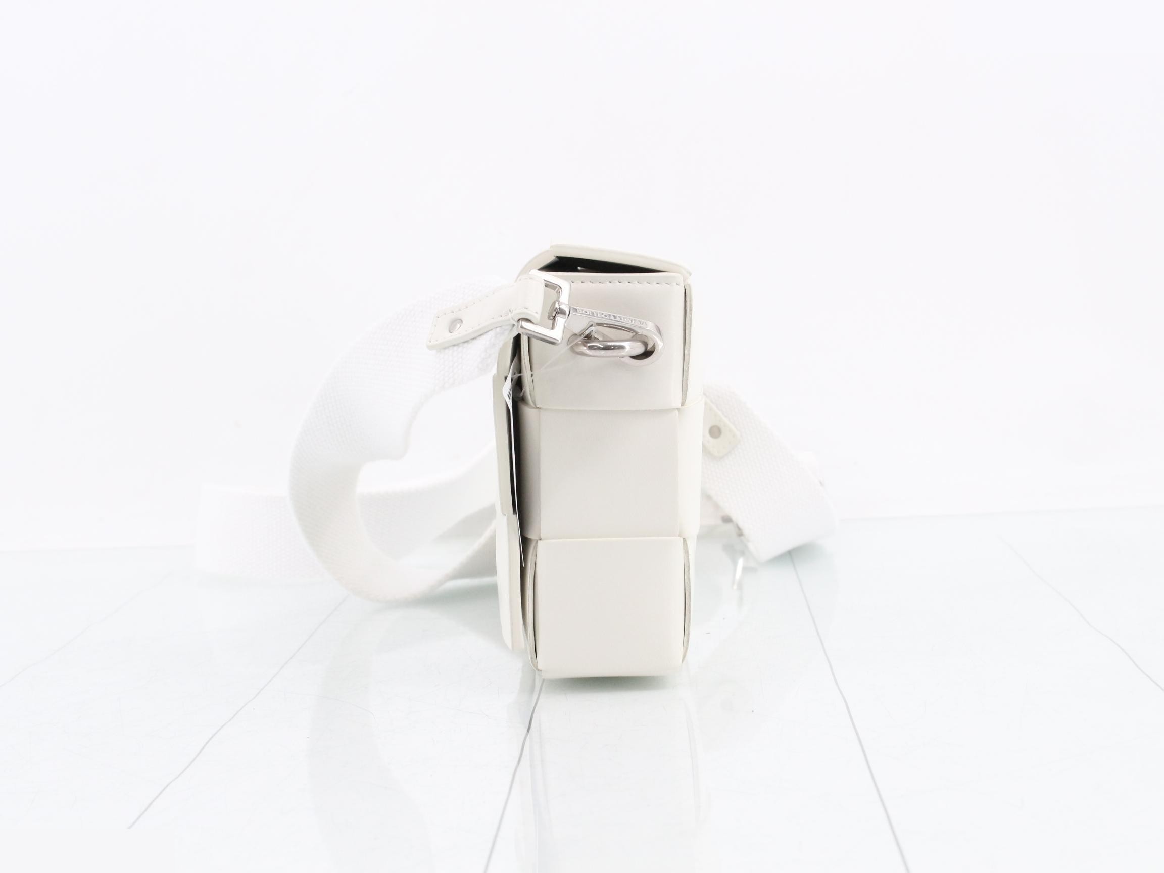 Maxi Intrecciato Cassette Leather Shoulder Bag — view 3