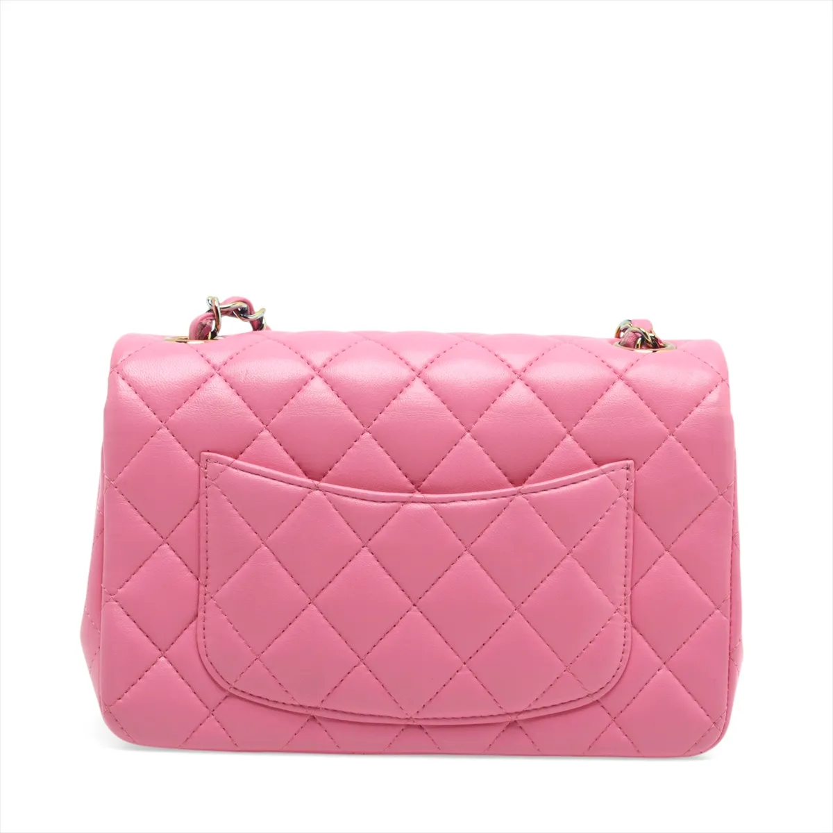 Mini Matelasse 20 Lambskin Single Flap Single Chain Bag Pink Rainbow Hardware 31092600 31st Series A69900 — view 2