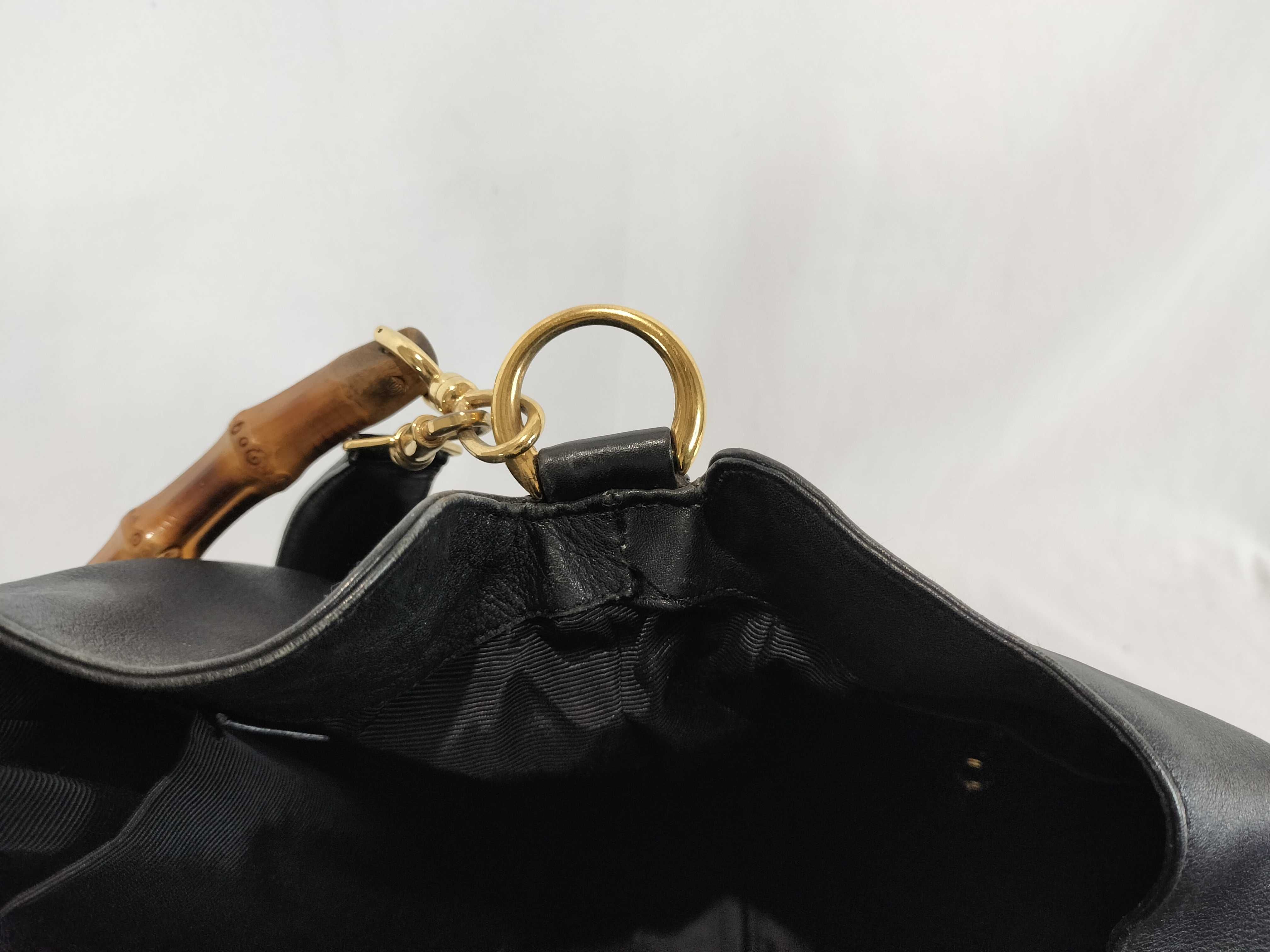 Bamboo Leather Tote Shoulder Bag — view 11