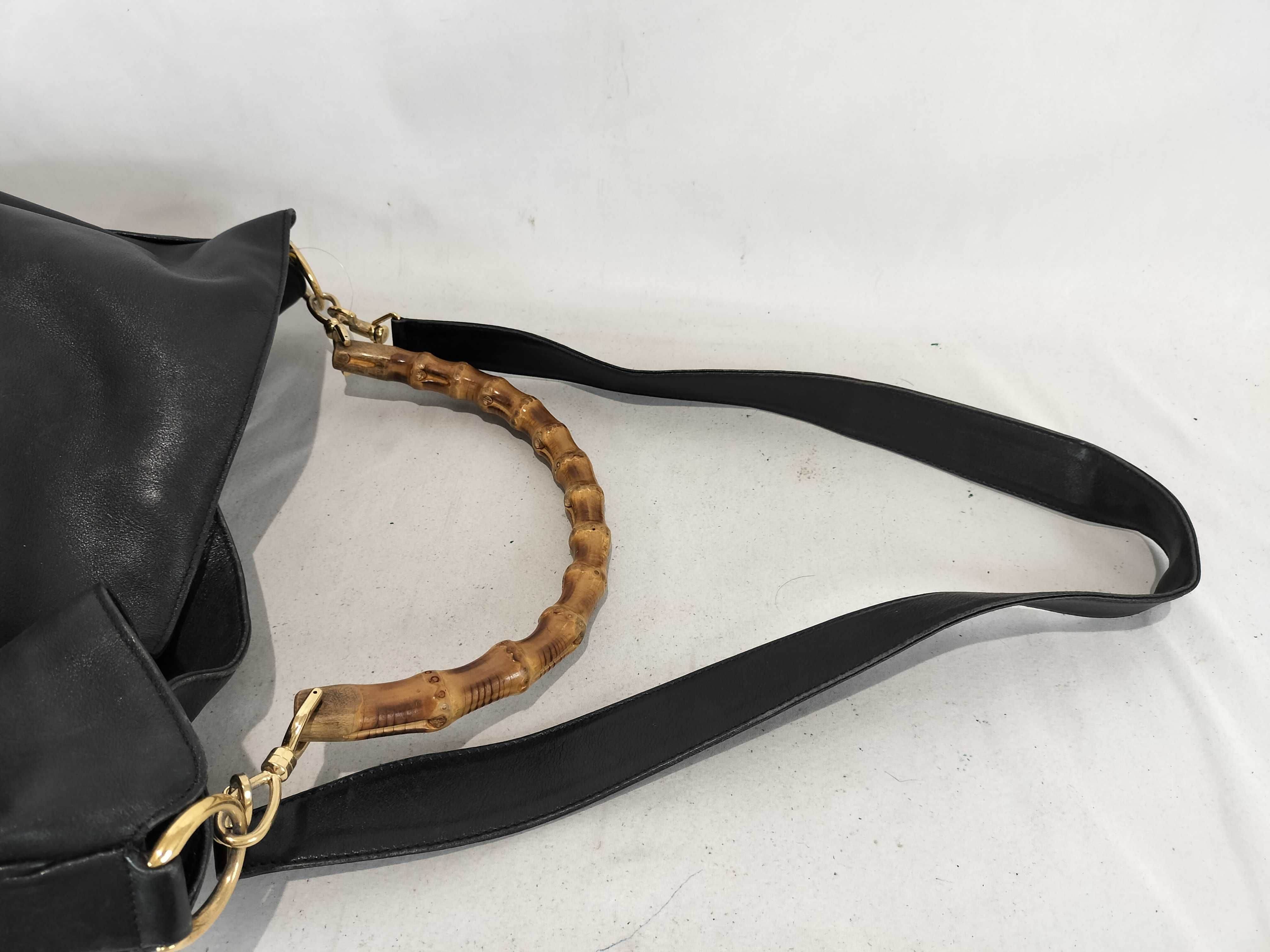 Bamboo Leather Tote Shoulder Bag — view 3