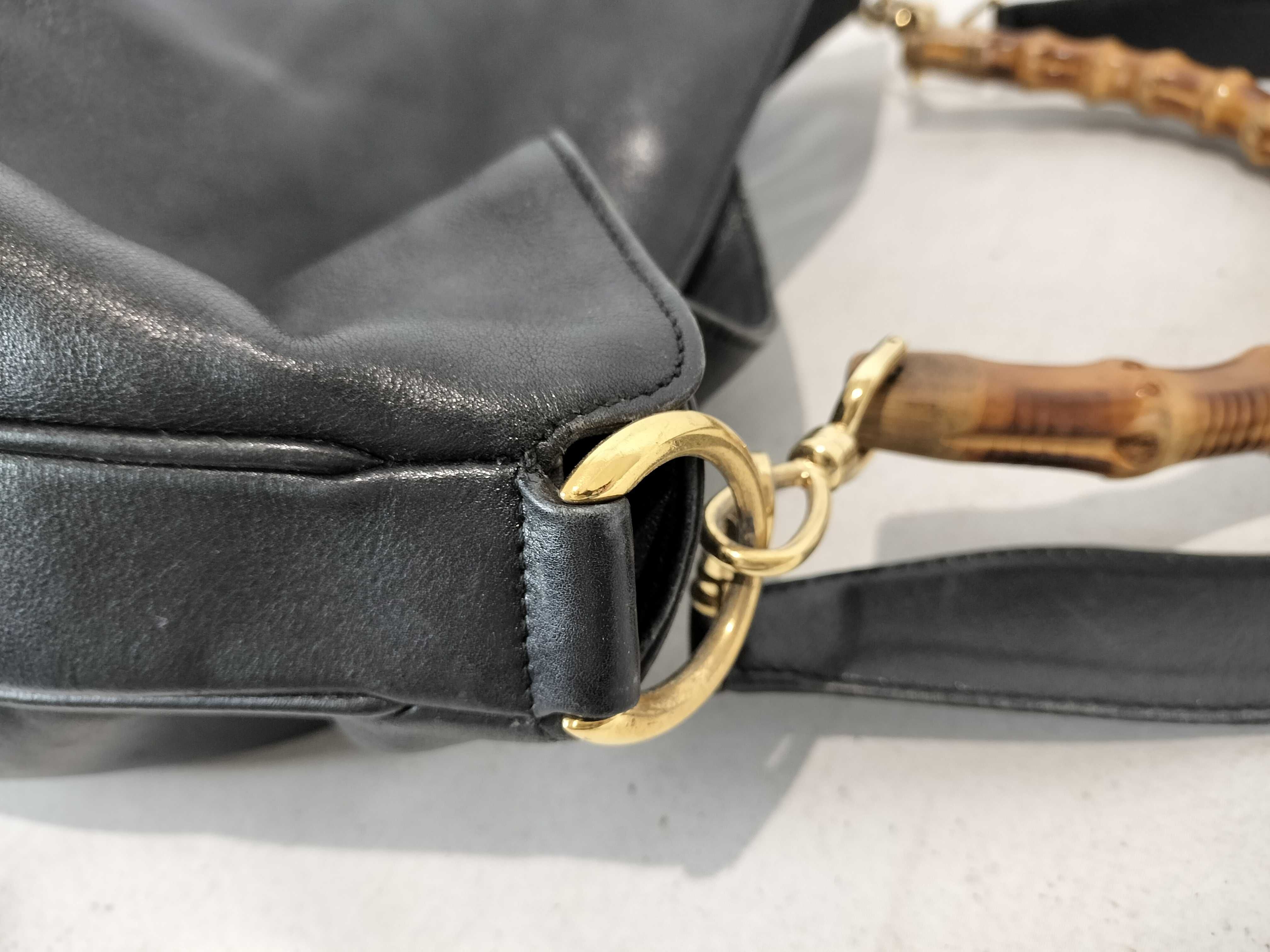 Bamboo Leather Tote Shoulder Bag — view 5