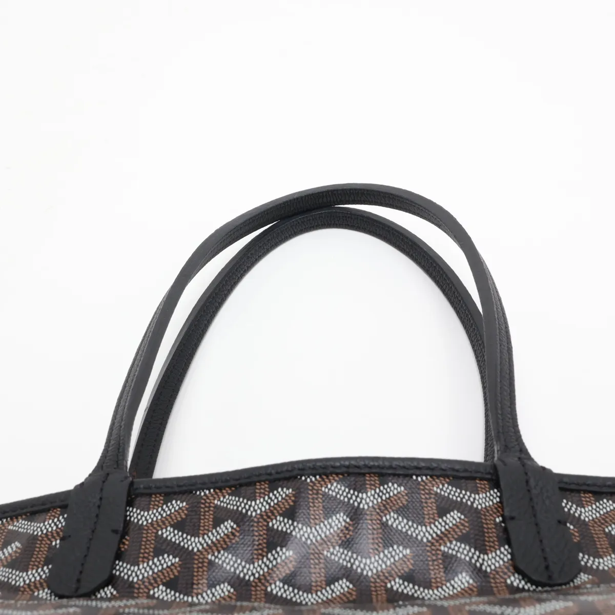 Ardi PM PVC x Leather Tote Bag, Black — view 6