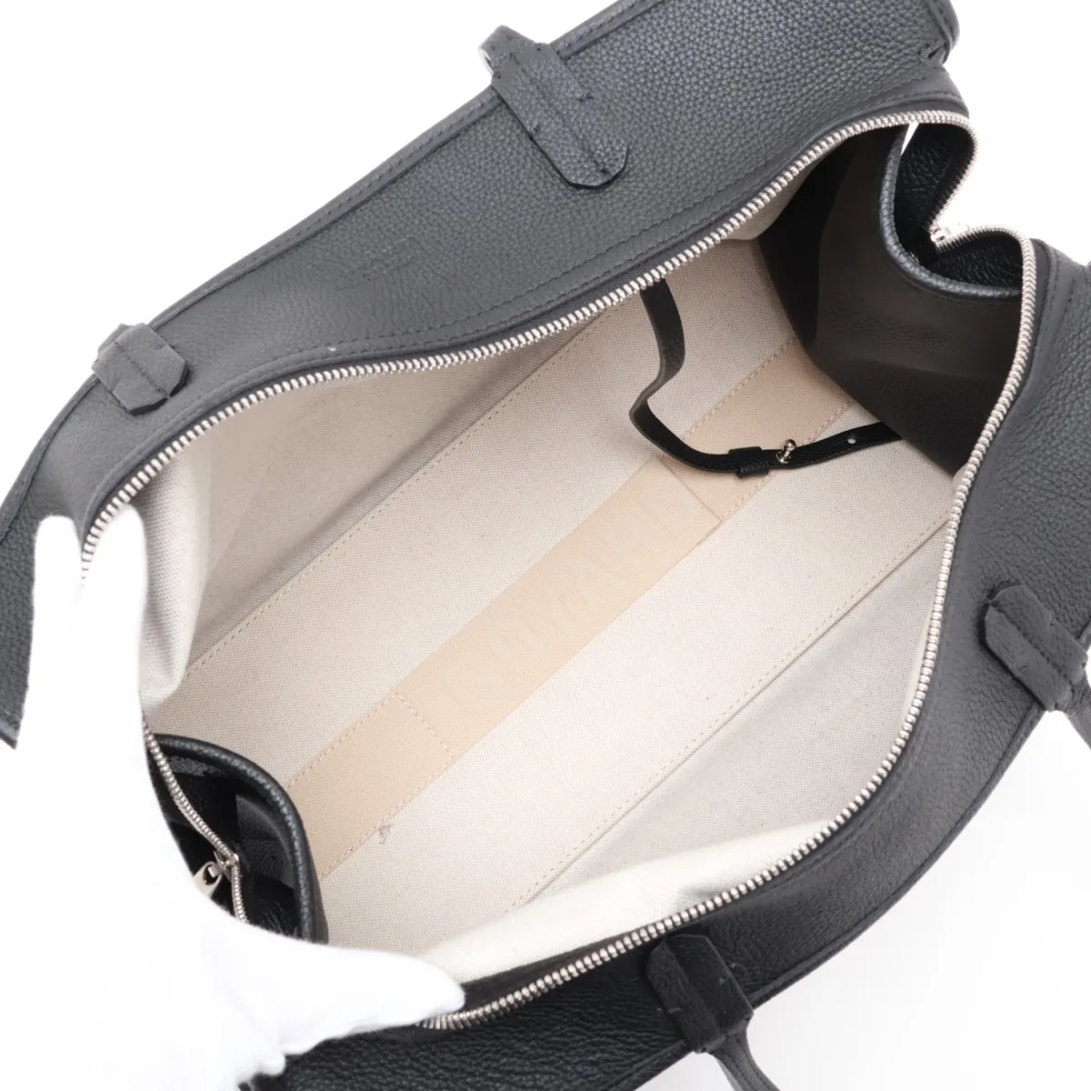 Ardi PM PVC x Leather Tote Bag, Black — view 7