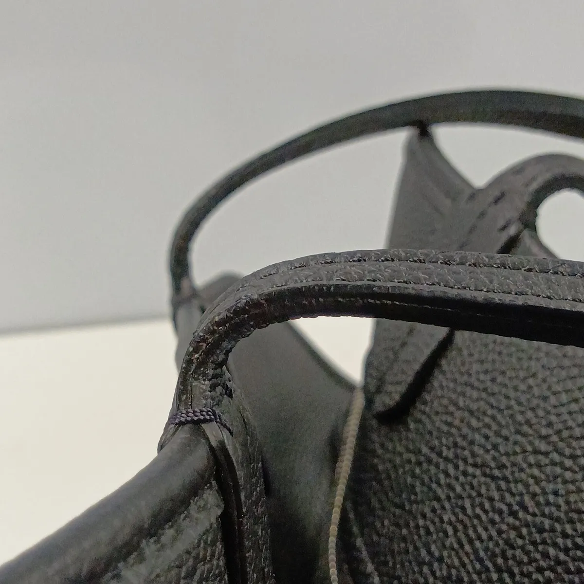 Ardi PM PVC x Leather Tote Bag, Black — view 9