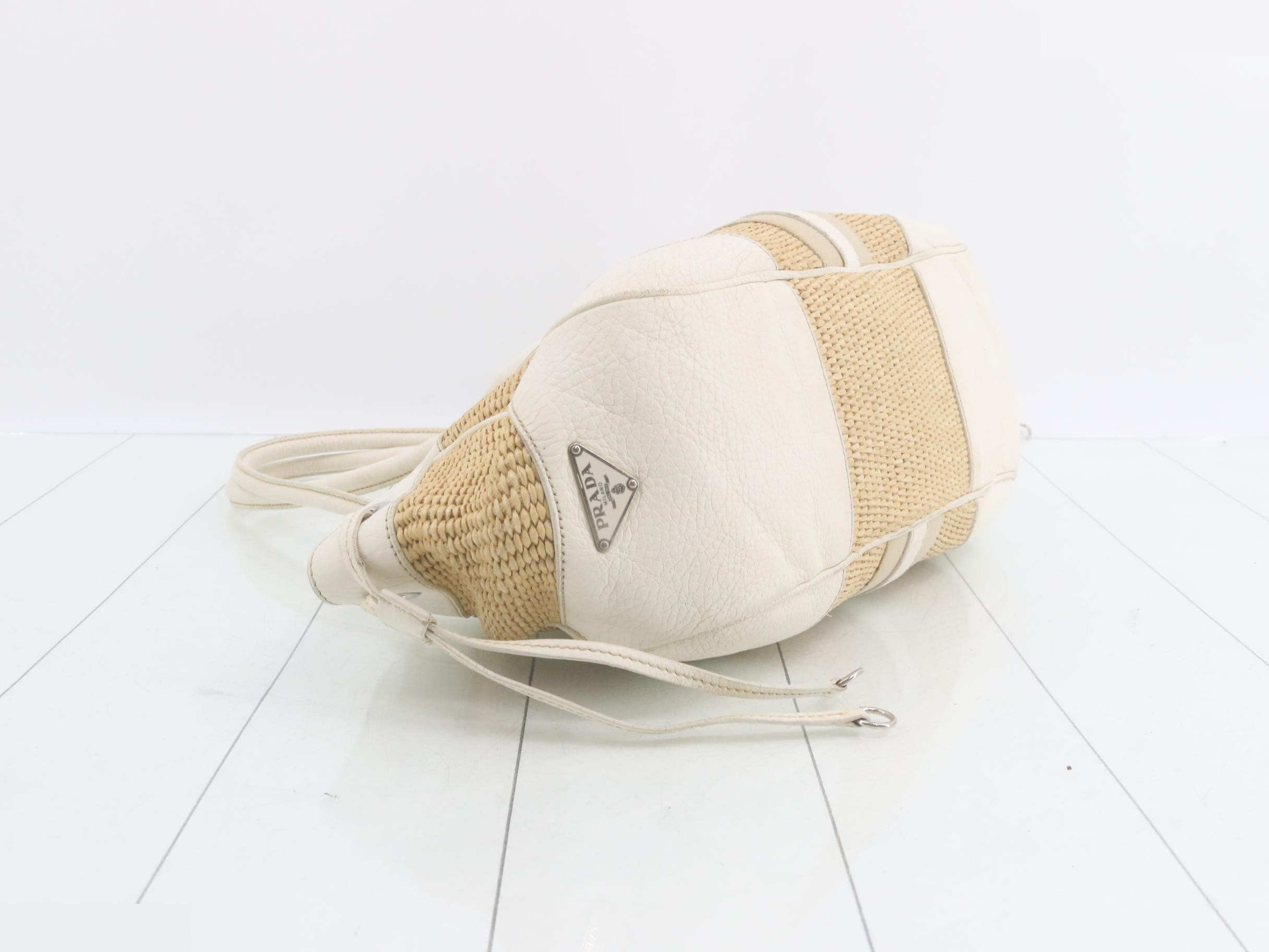 Vitello Raffia Shoulder Bag — view 5