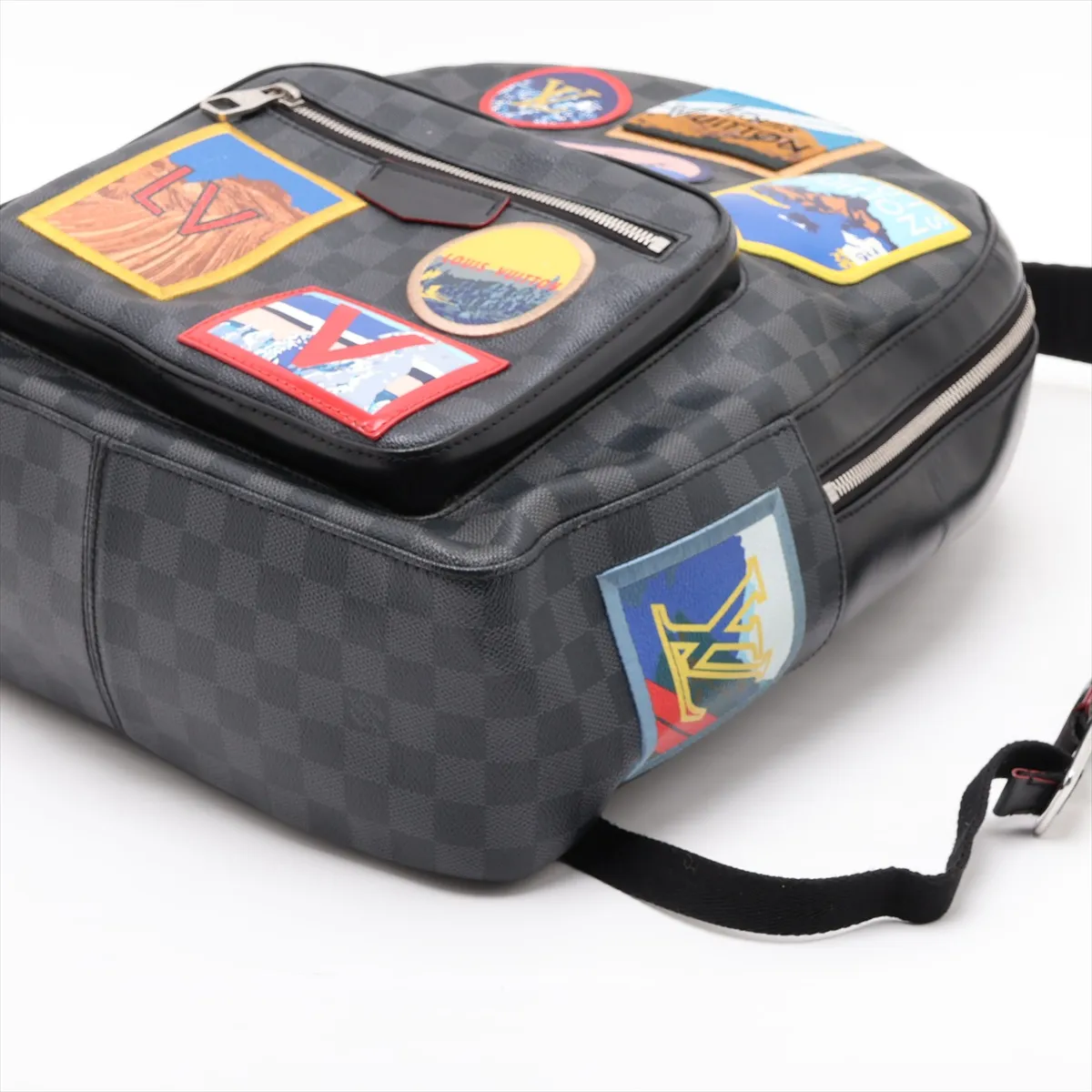 Damier Graphite Josh N40042 DR4158 Black (RFID detected) — view 3