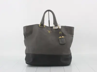 two-tone 2-way bag, gray/black
