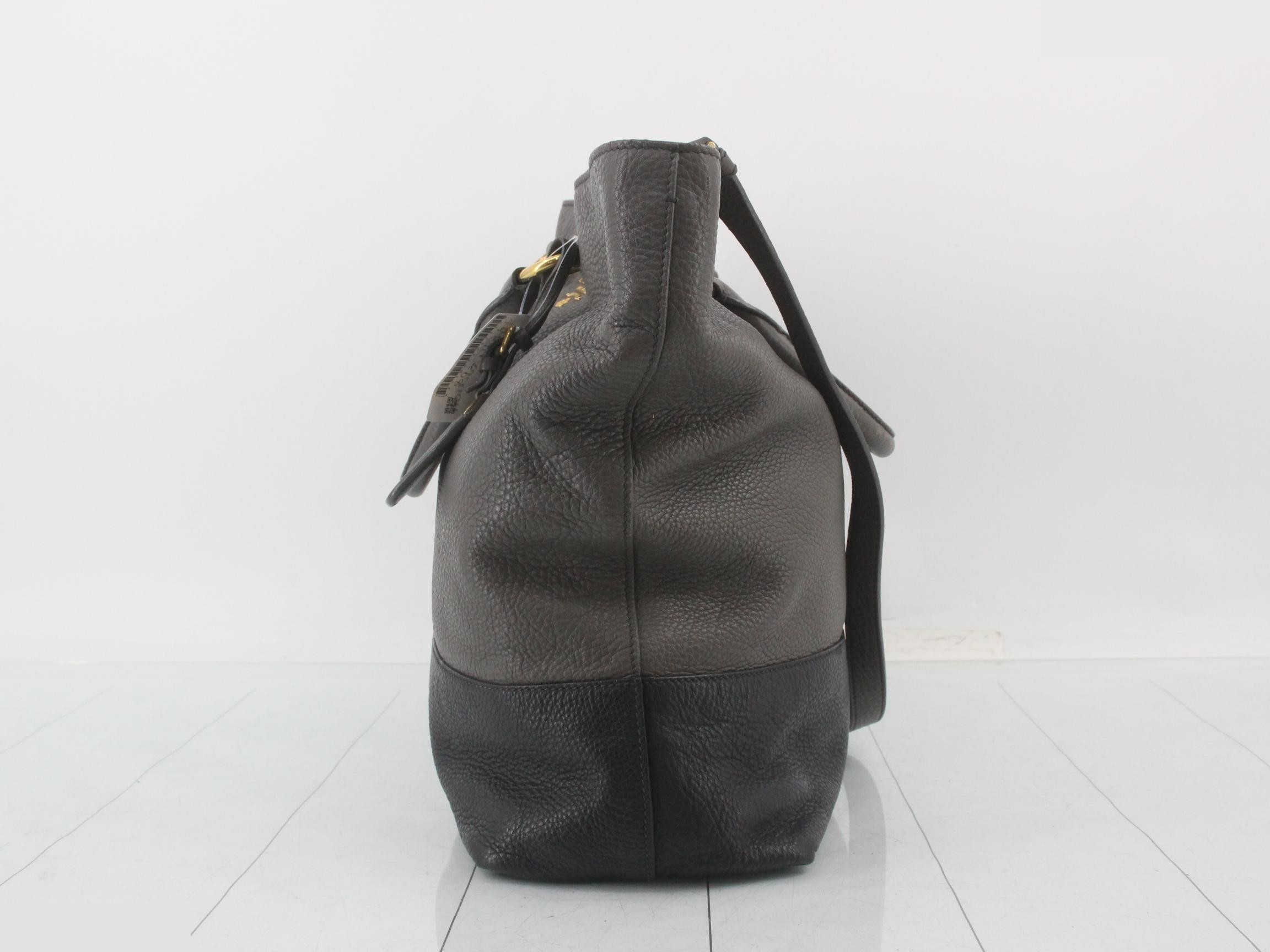 two-tone 2-way bag, gray/black — view 3