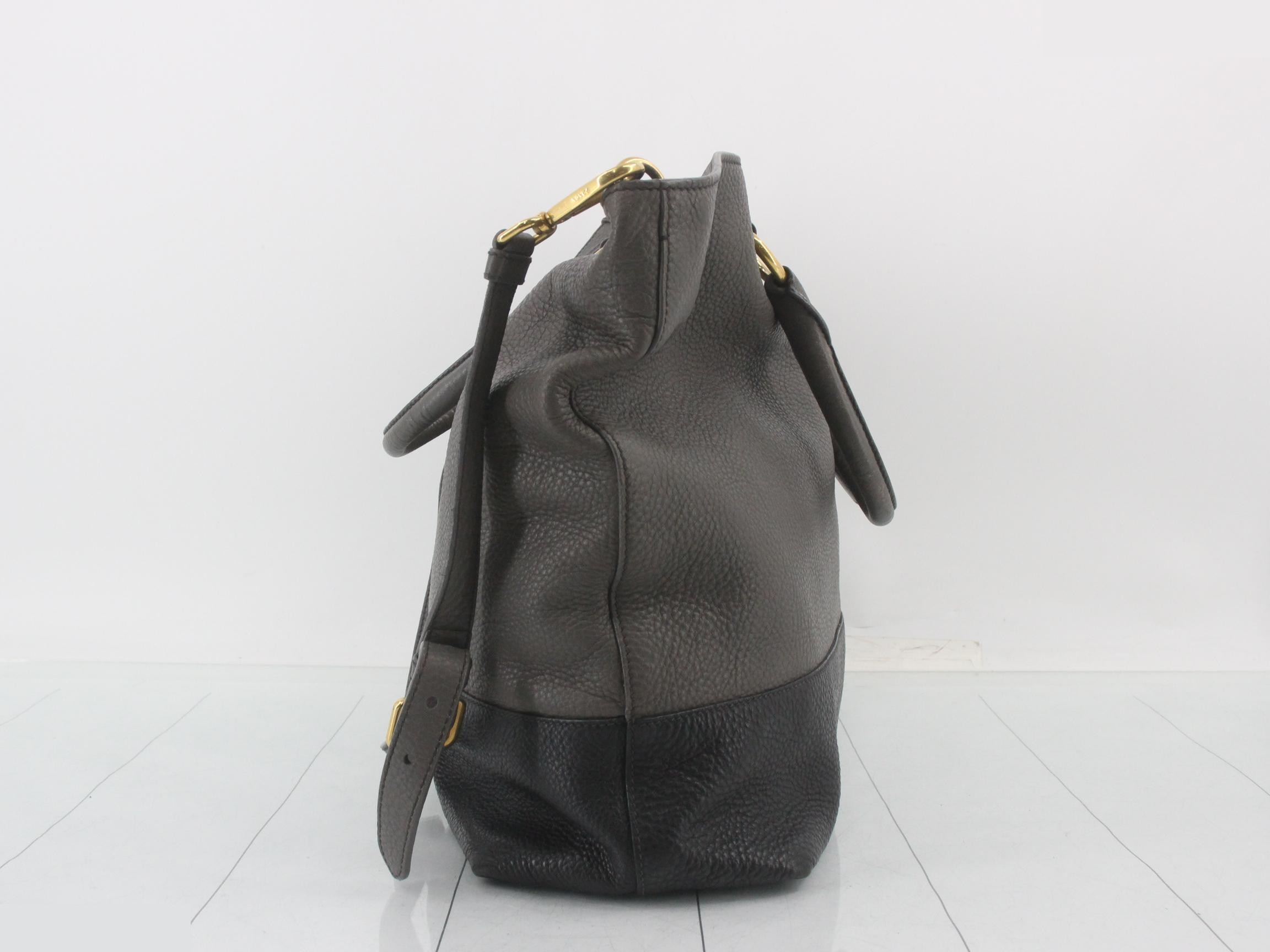 two-tone 2-way bag, gray/black — view 4