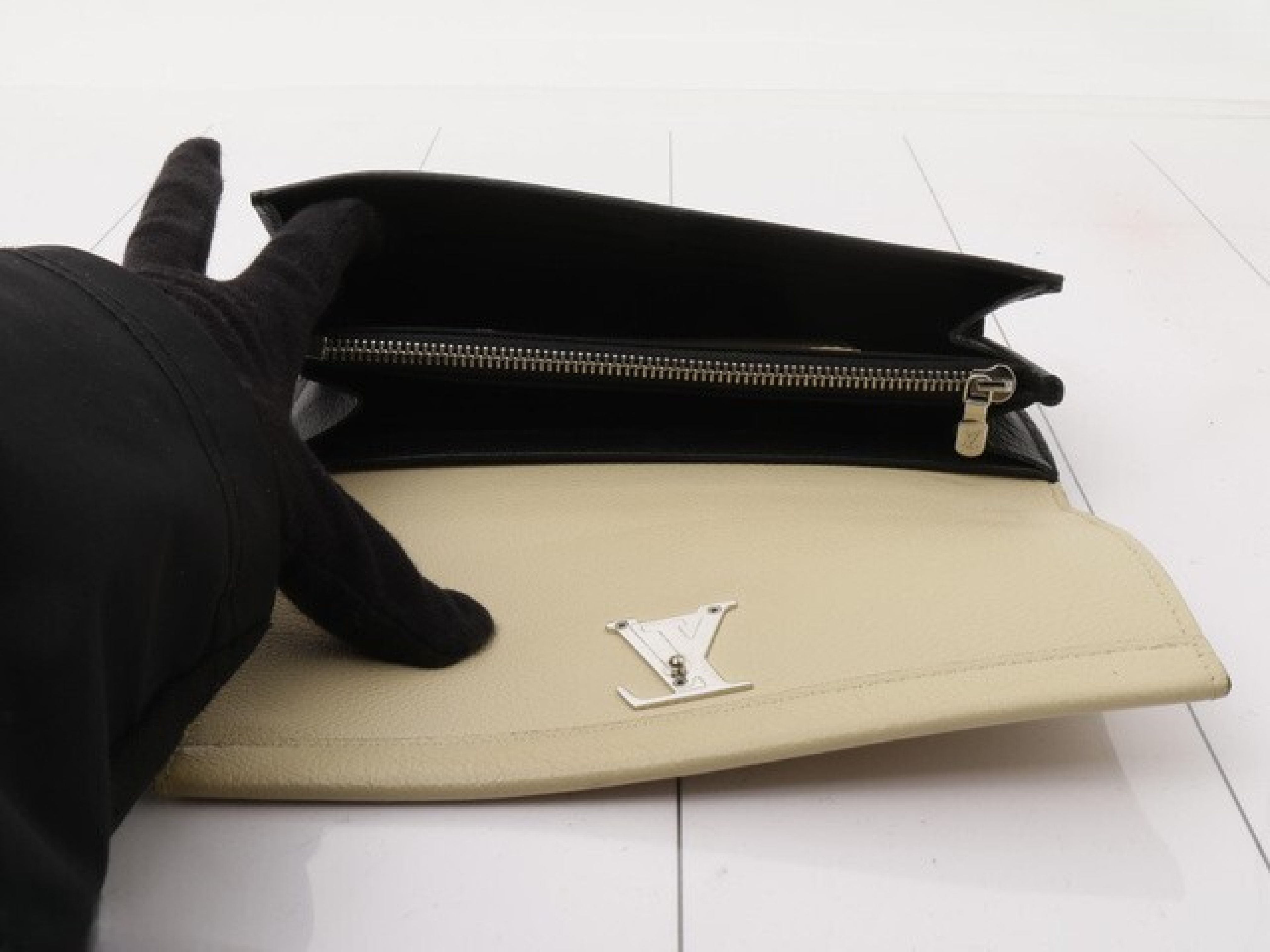Portefeuille Lockme 2 Vanille Noir Bi-fold Long Wallet — view 5