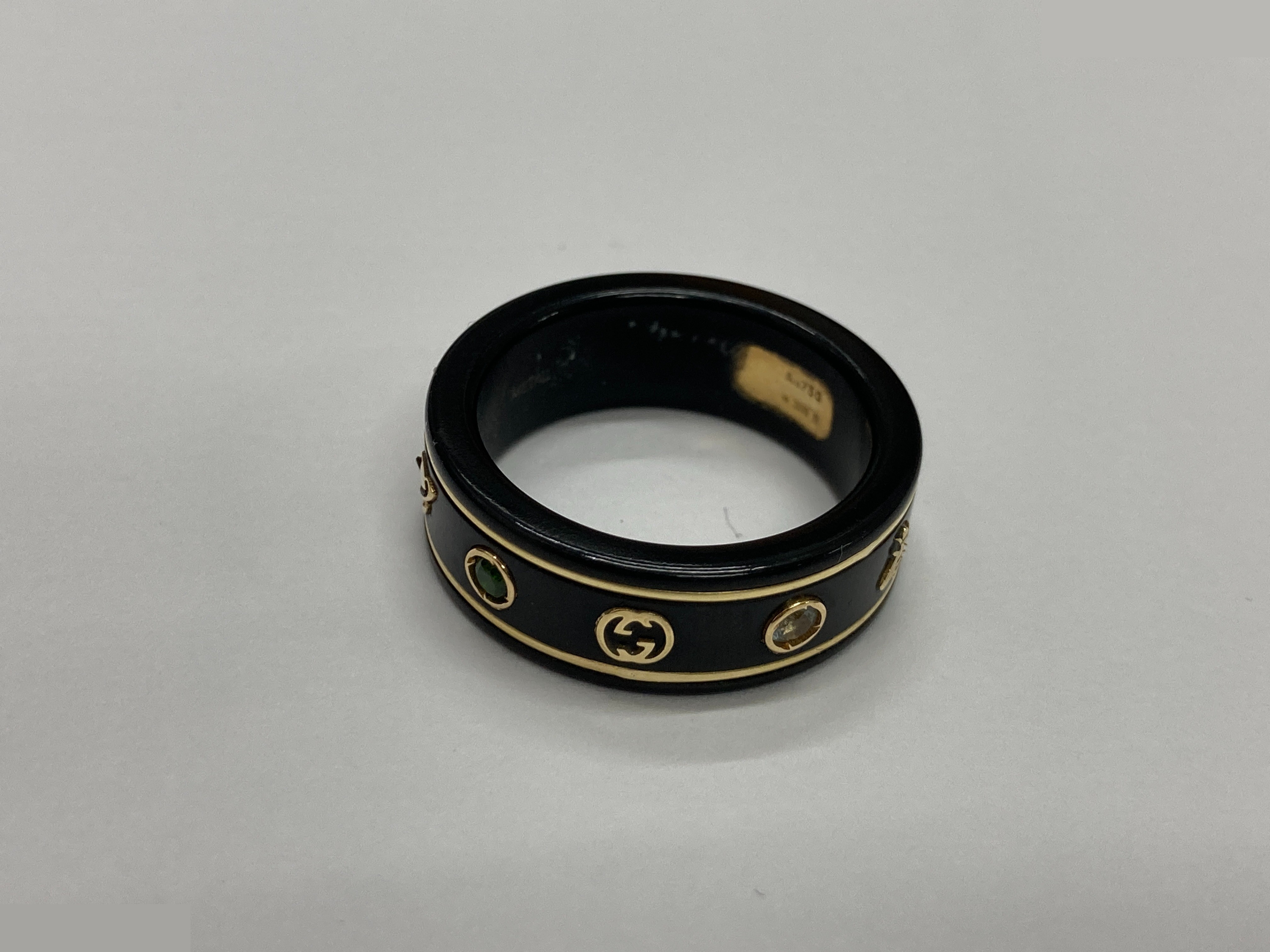 Gemstone Icon Ring, 750 (Precious Metal), Yellow Gold/Metal, 3.4g — view 3