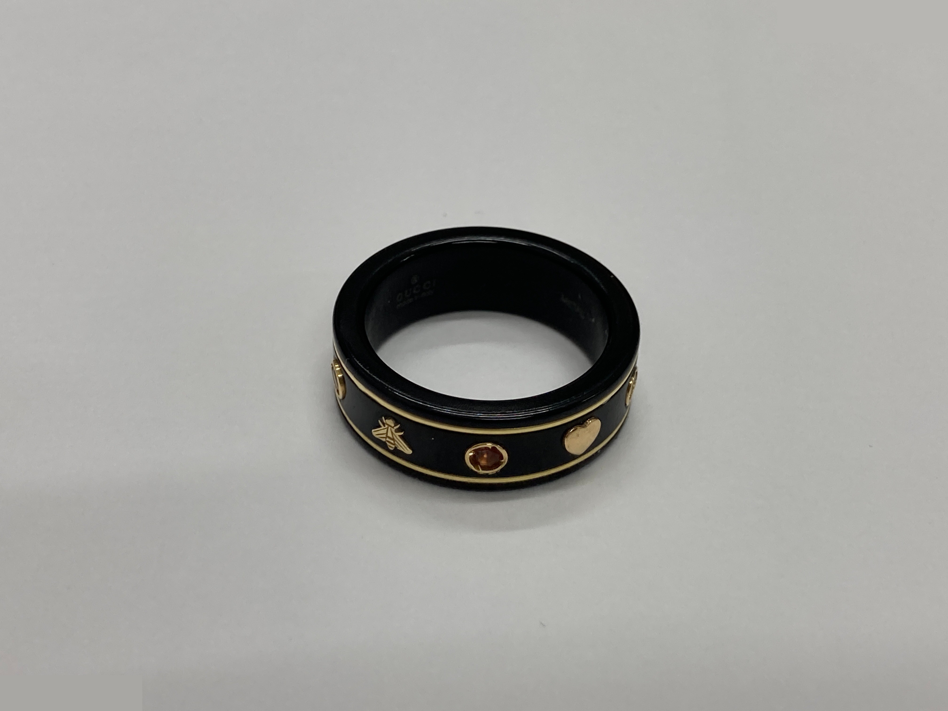 Gemstone Icon Ring, 750 (Precious Metal), Yellow Gold/Metal, 3.4g — view 4