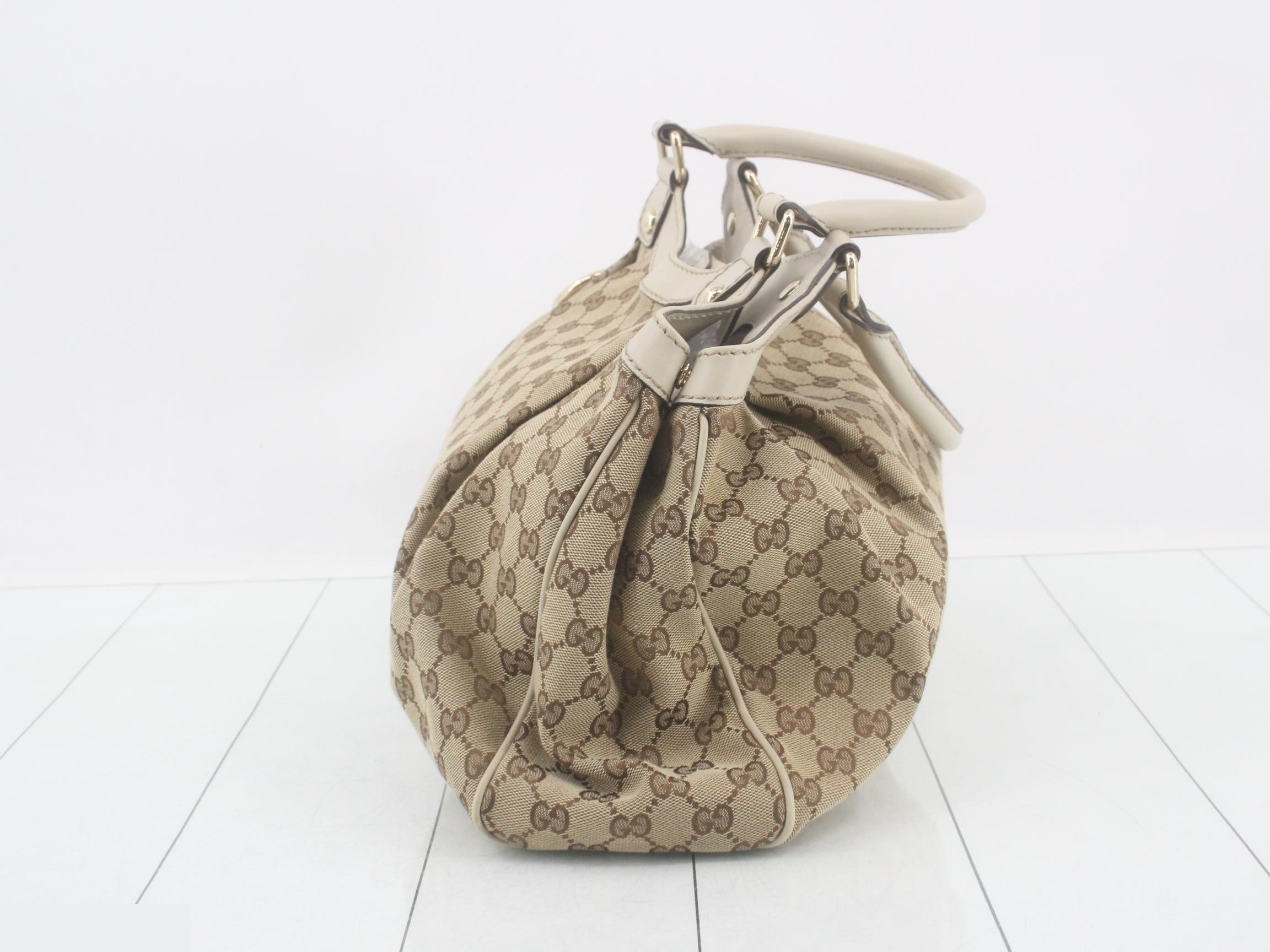Sukey GG Canvas Leather Tote Bag — view 3