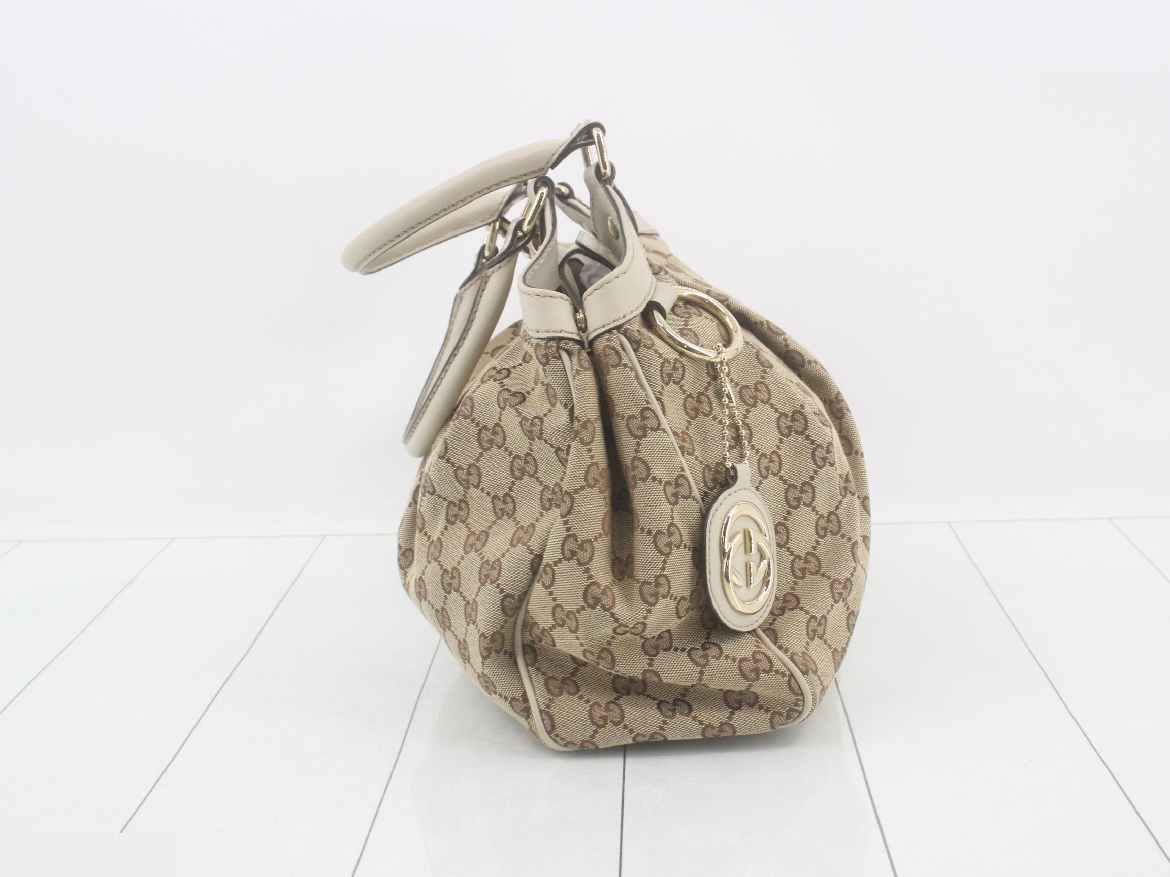 Sukey GG Canvas Leather Tote Bag — view 4