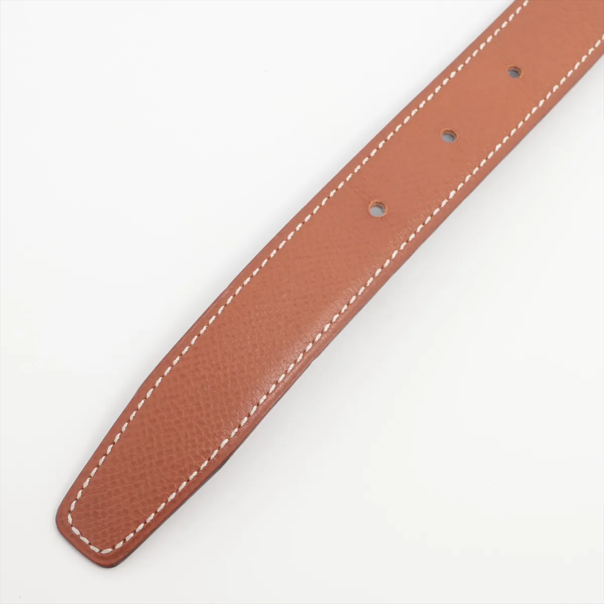 Constance H Belt Y:1995 Belt 60 Leather Gold x Navy — view 3