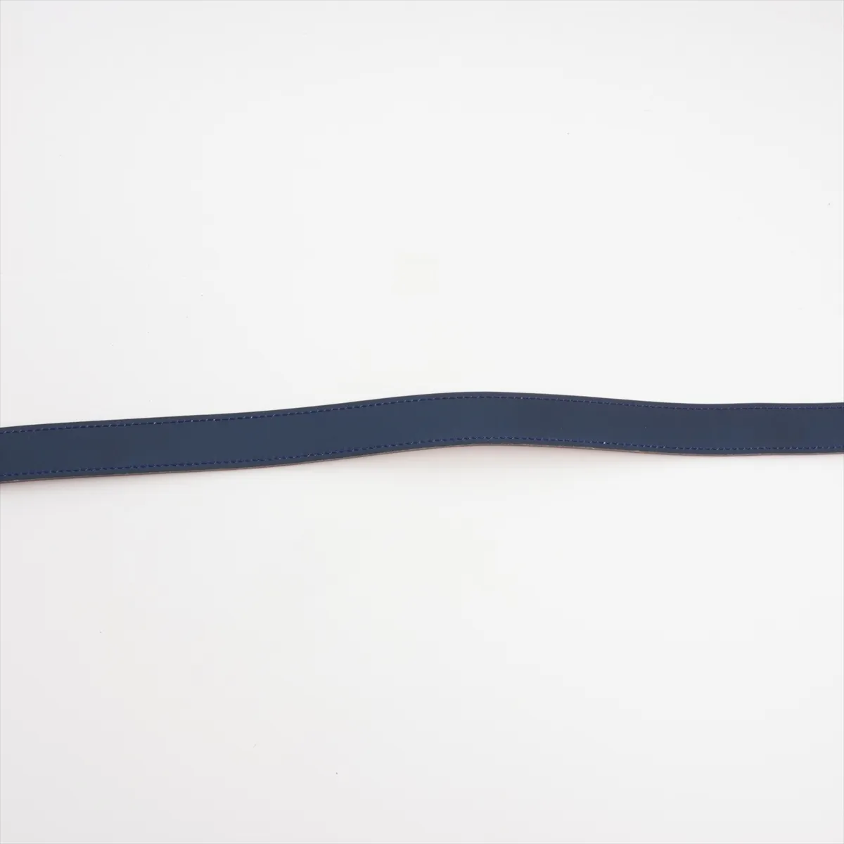 Constance H Belt Y:1995 Belt 60 Leather Gold x Navy — view 4