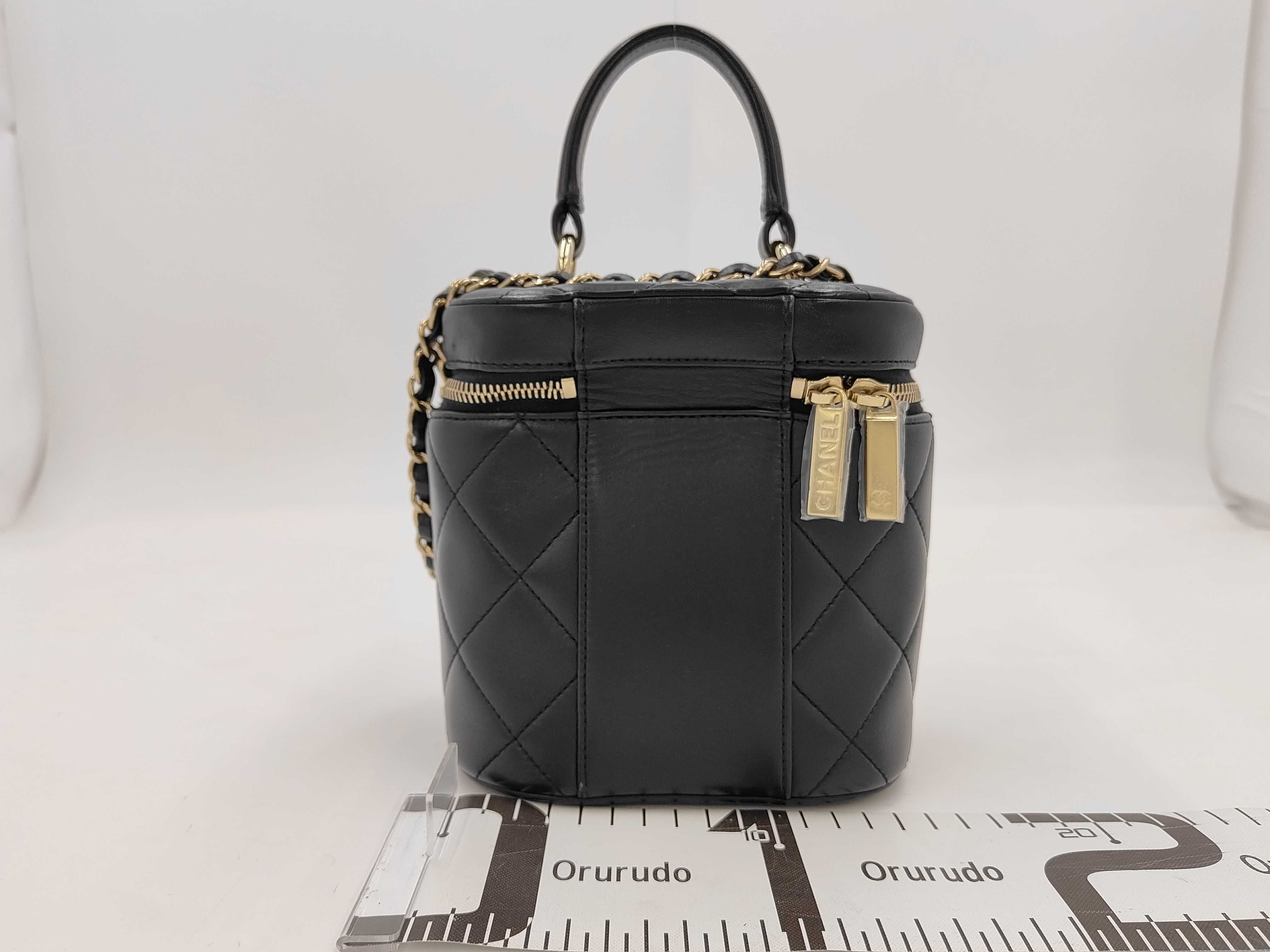 Lambskin Black Vanity RFID Shoulder Bag — view 2