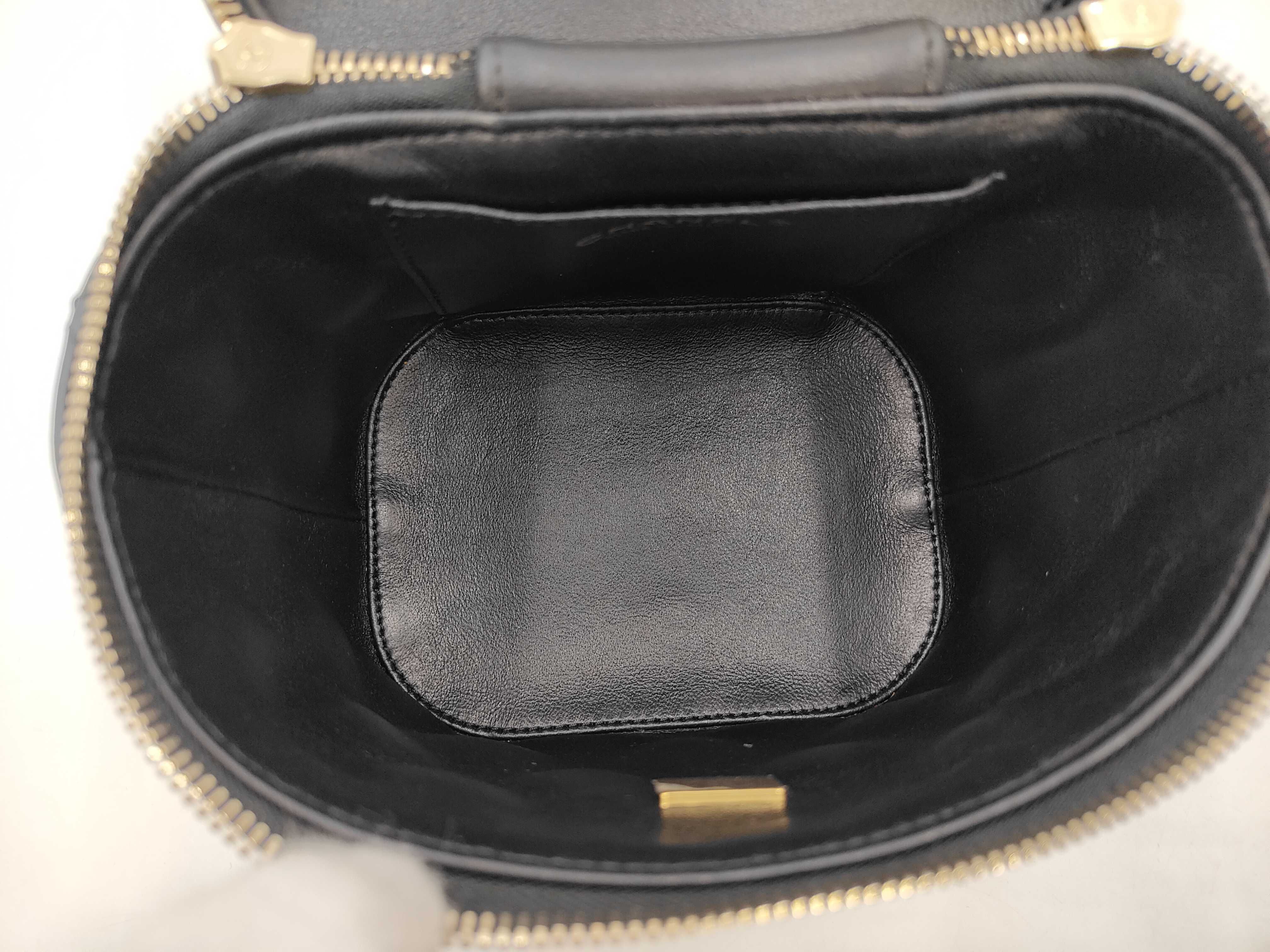 Lambskin Black Vanity RFID Shoulder Bag — view 13