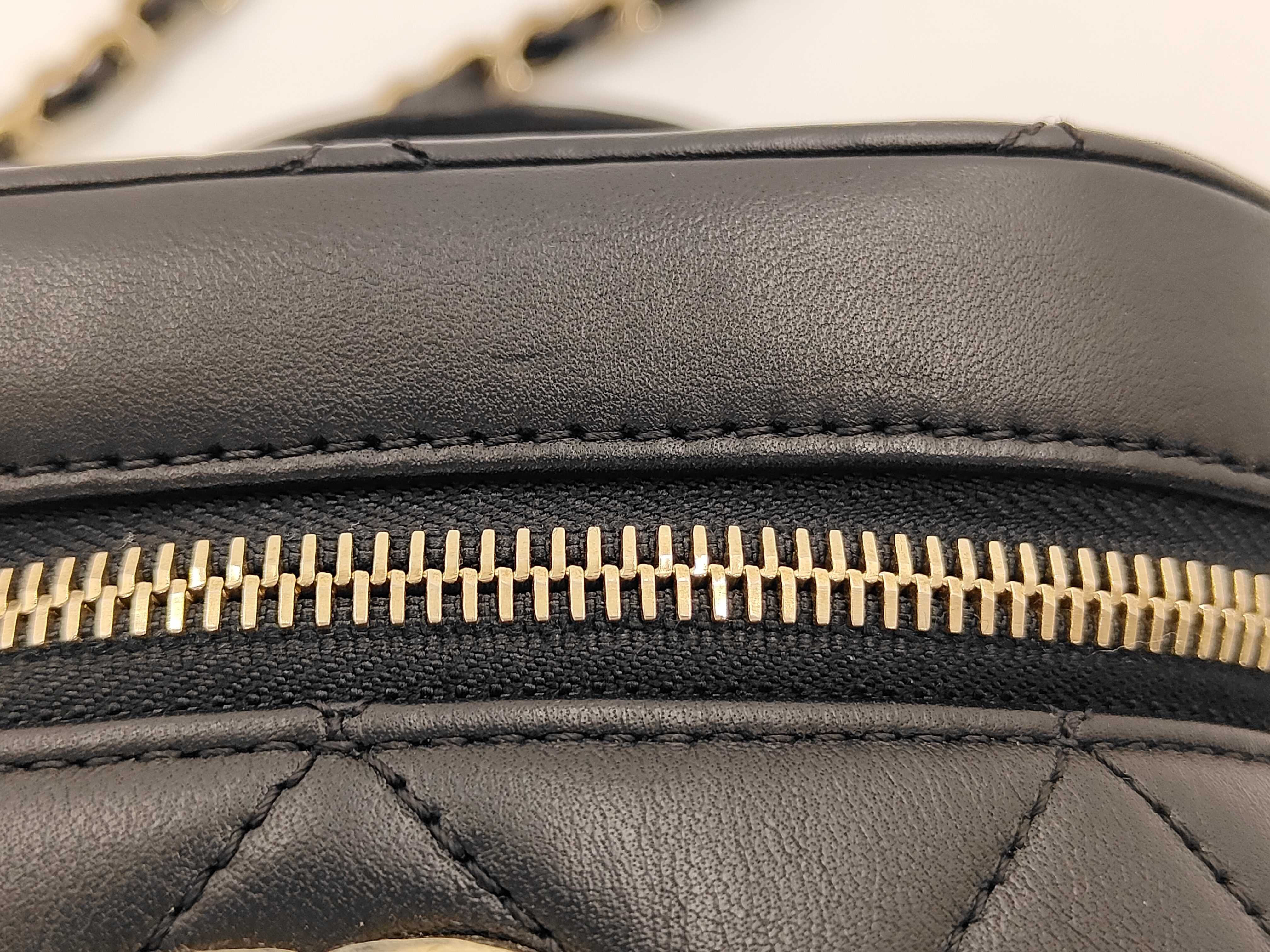 Lambskin Black Vanity RFID Shoulder Bag — view 8