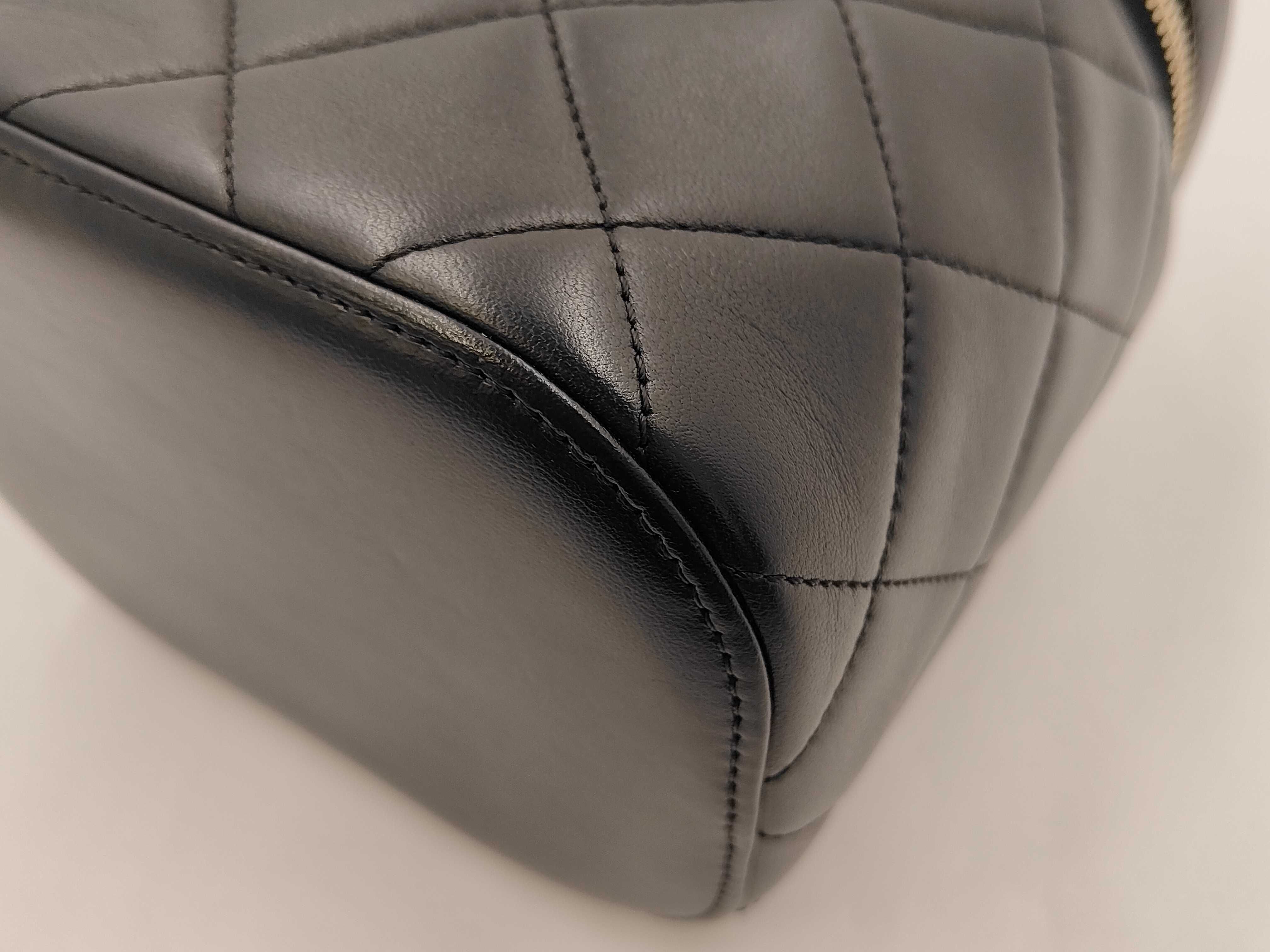 Lambskin Black Vanity RFID Shoulder Bag — view 10