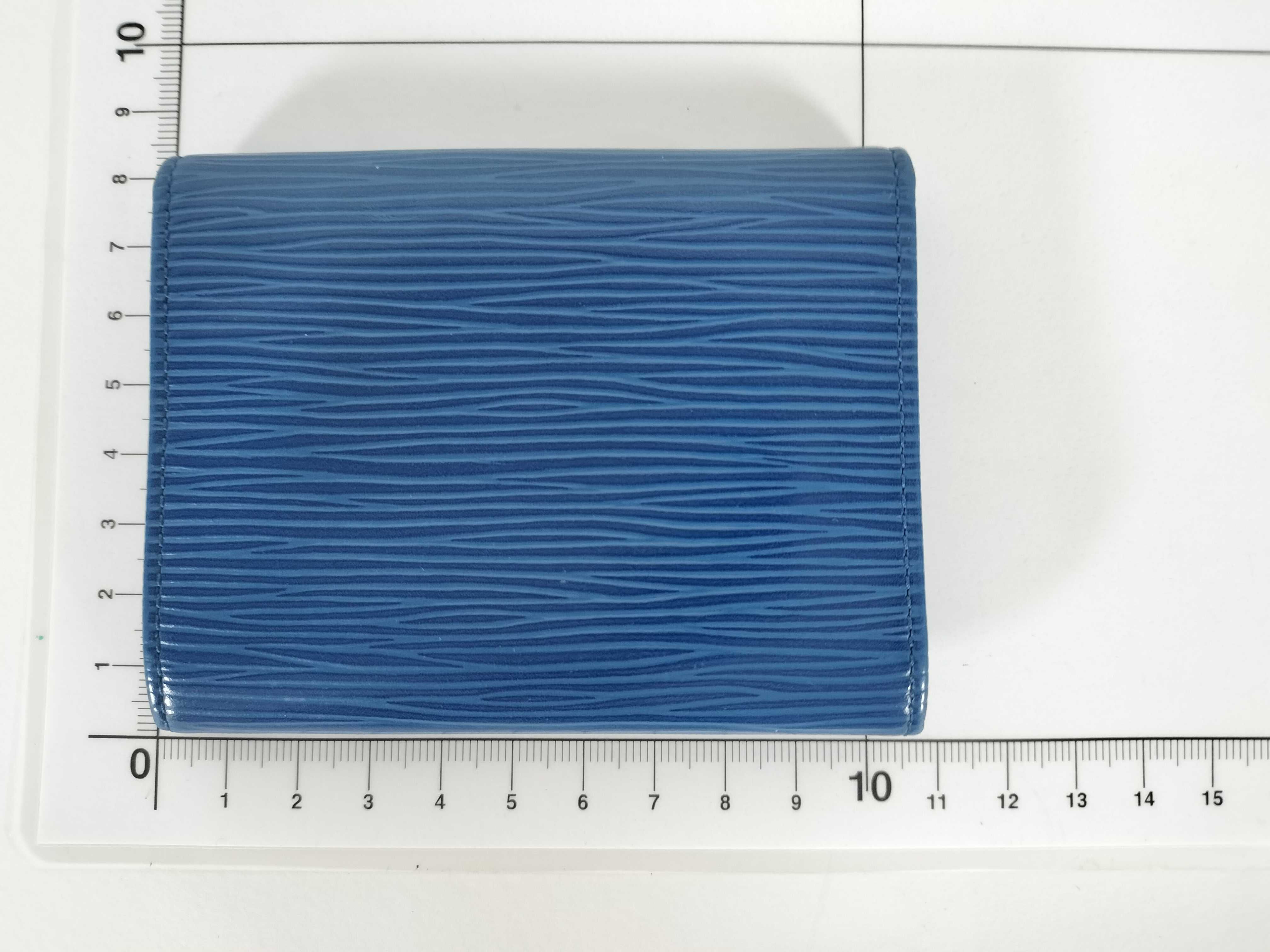 Epi Leather Card Case (Blue) - Card Case — view 2