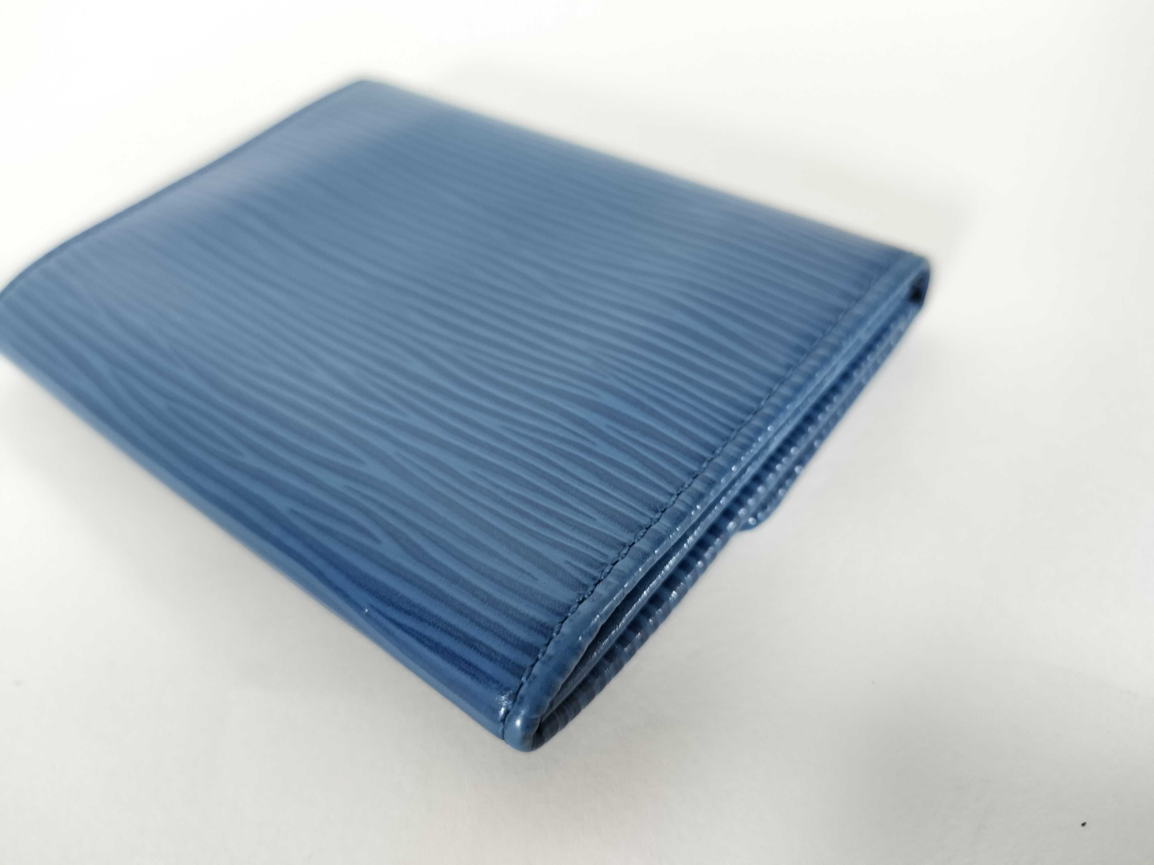Epi Leather Card Case (Blue) - Card Case — view 3
