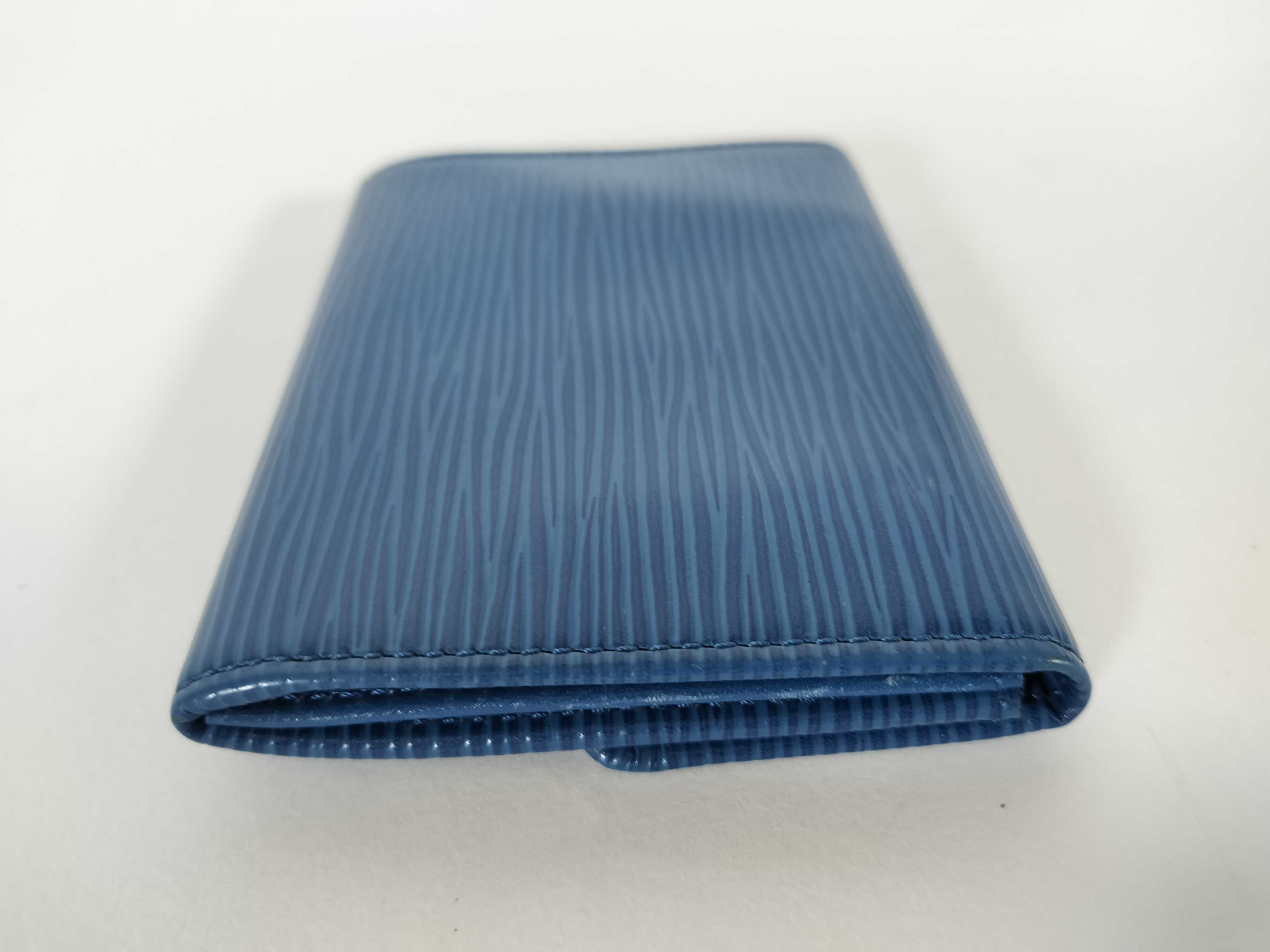 Epi Leather Card Case (Blue) - Card Case — view 4