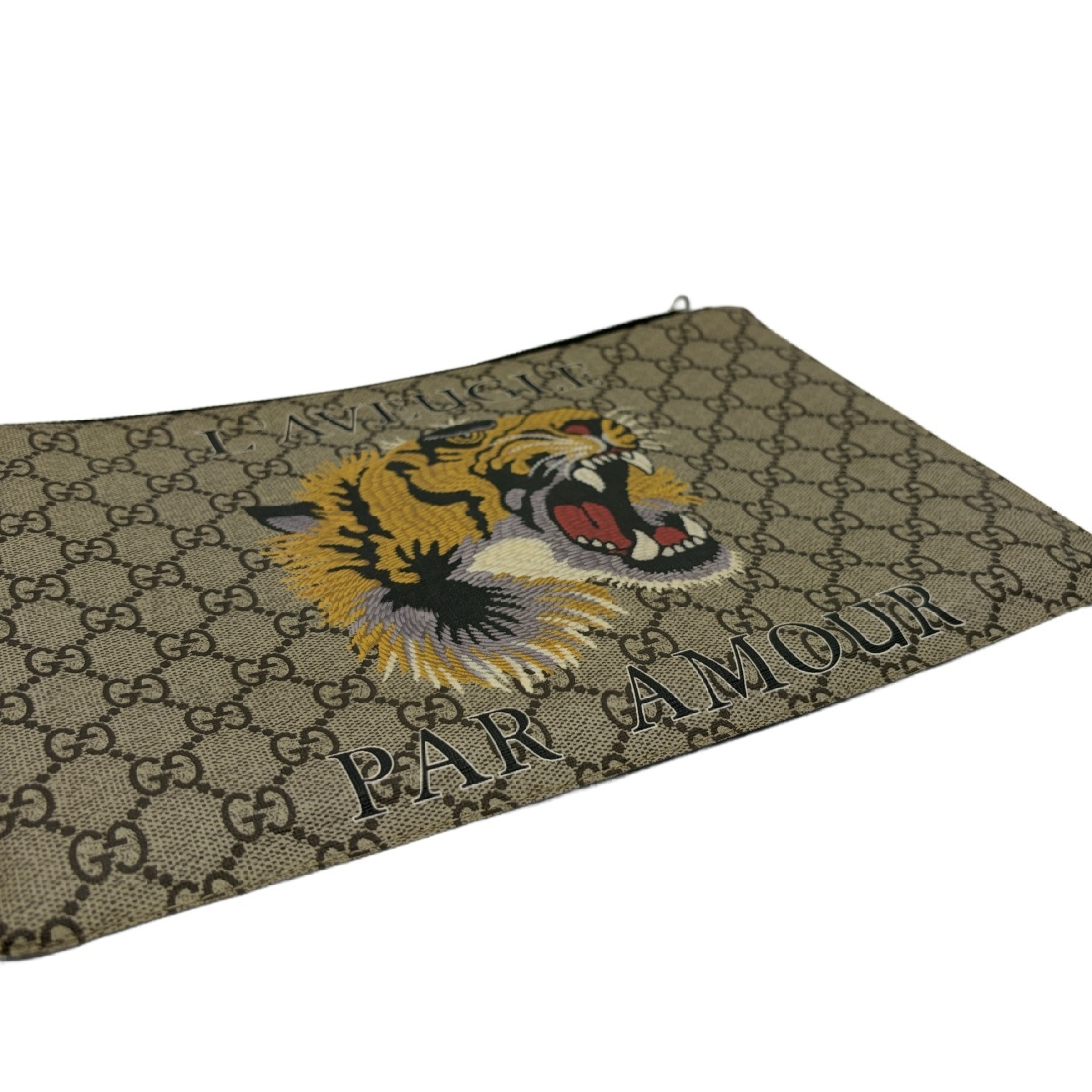 GG Supreme Angry Cat Clutch Bag — view 5