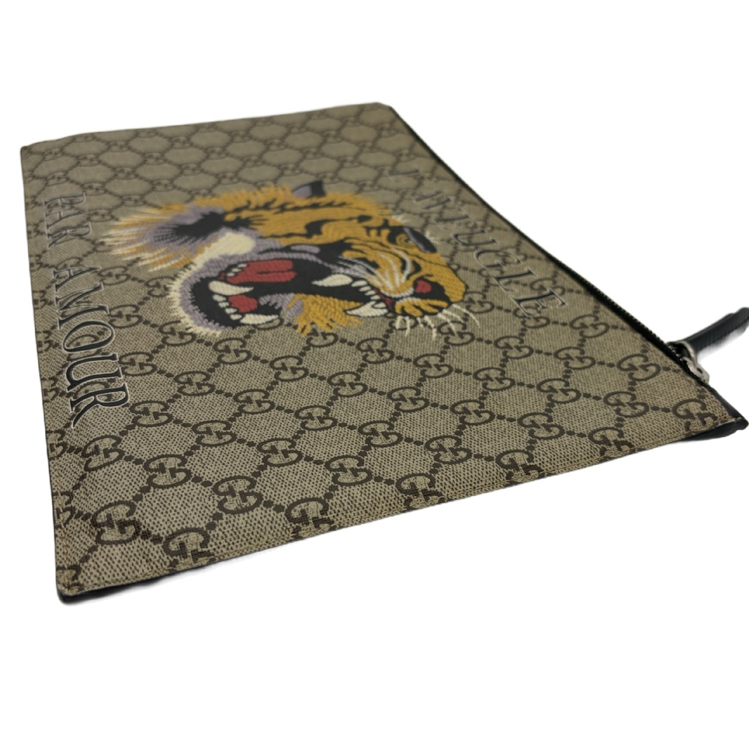 GG Supreme Angry Cat Clutch Bag — view 7
