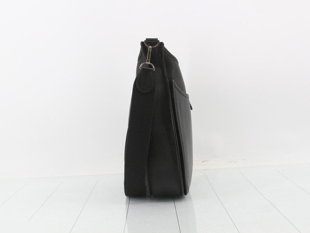 Evelyn II, Black, K stamp, Epsom leather, Silver hardware — view 3