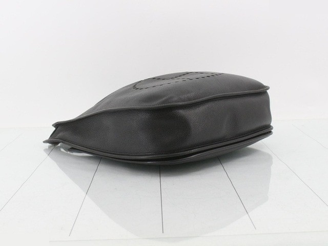 Evelyn II, Black, K stamp, Epsom leather, Silver hardware — view 5