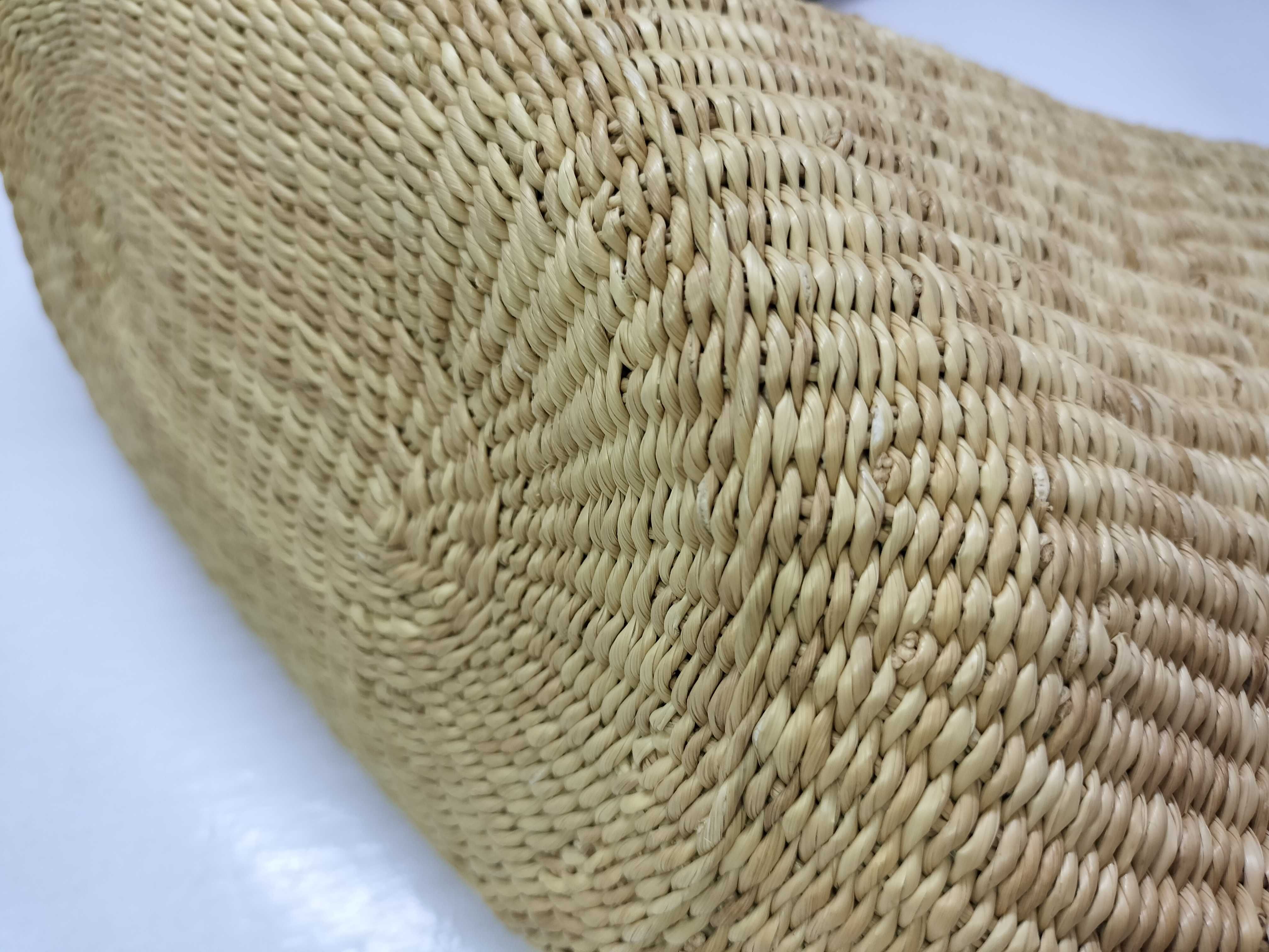 Anagram Small Shell Basket Raffia x Leather Basket Bag (with dust bag) - Handbag — view 6