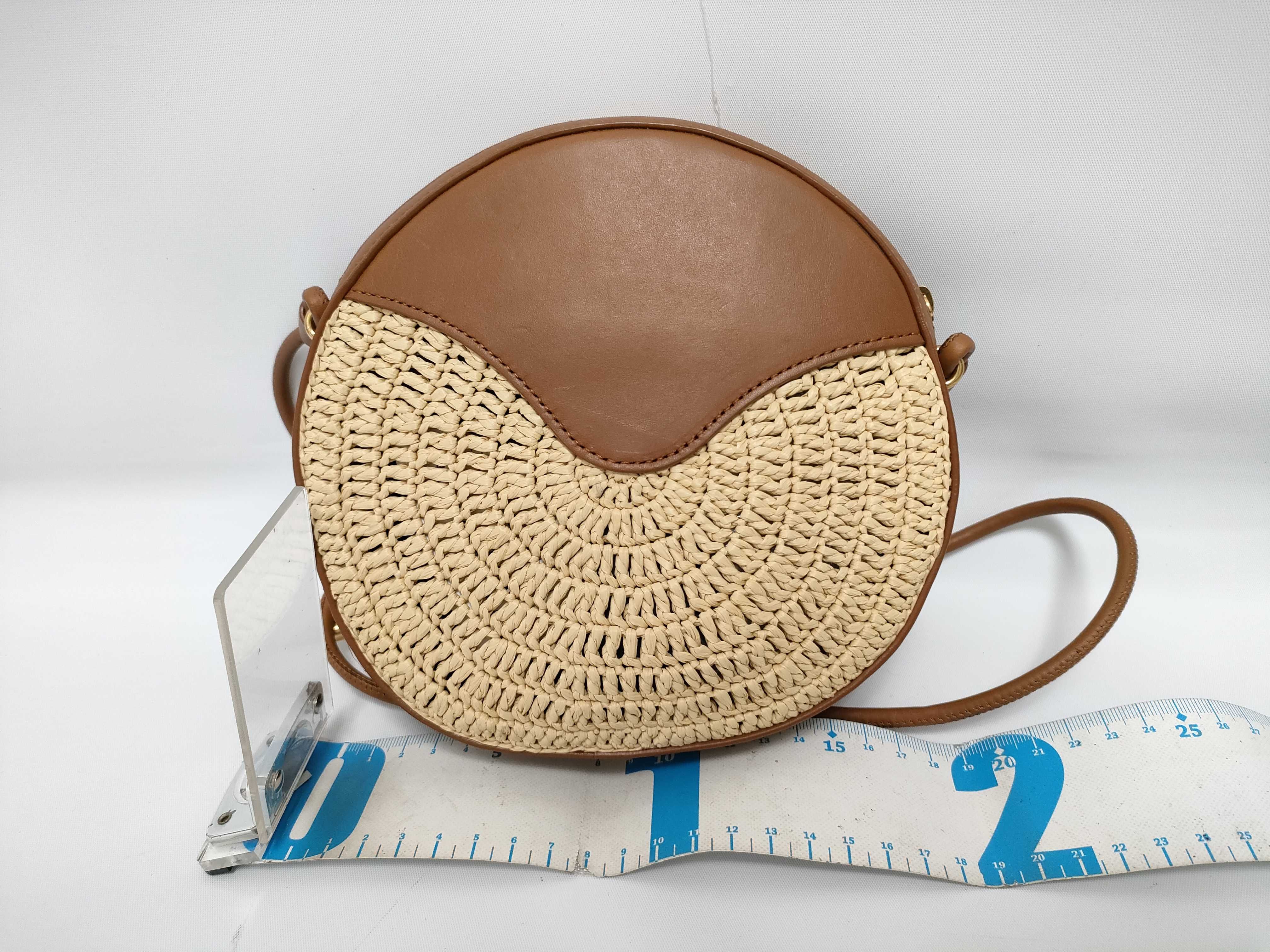 Round Raffia Shoulder Bag — view 2