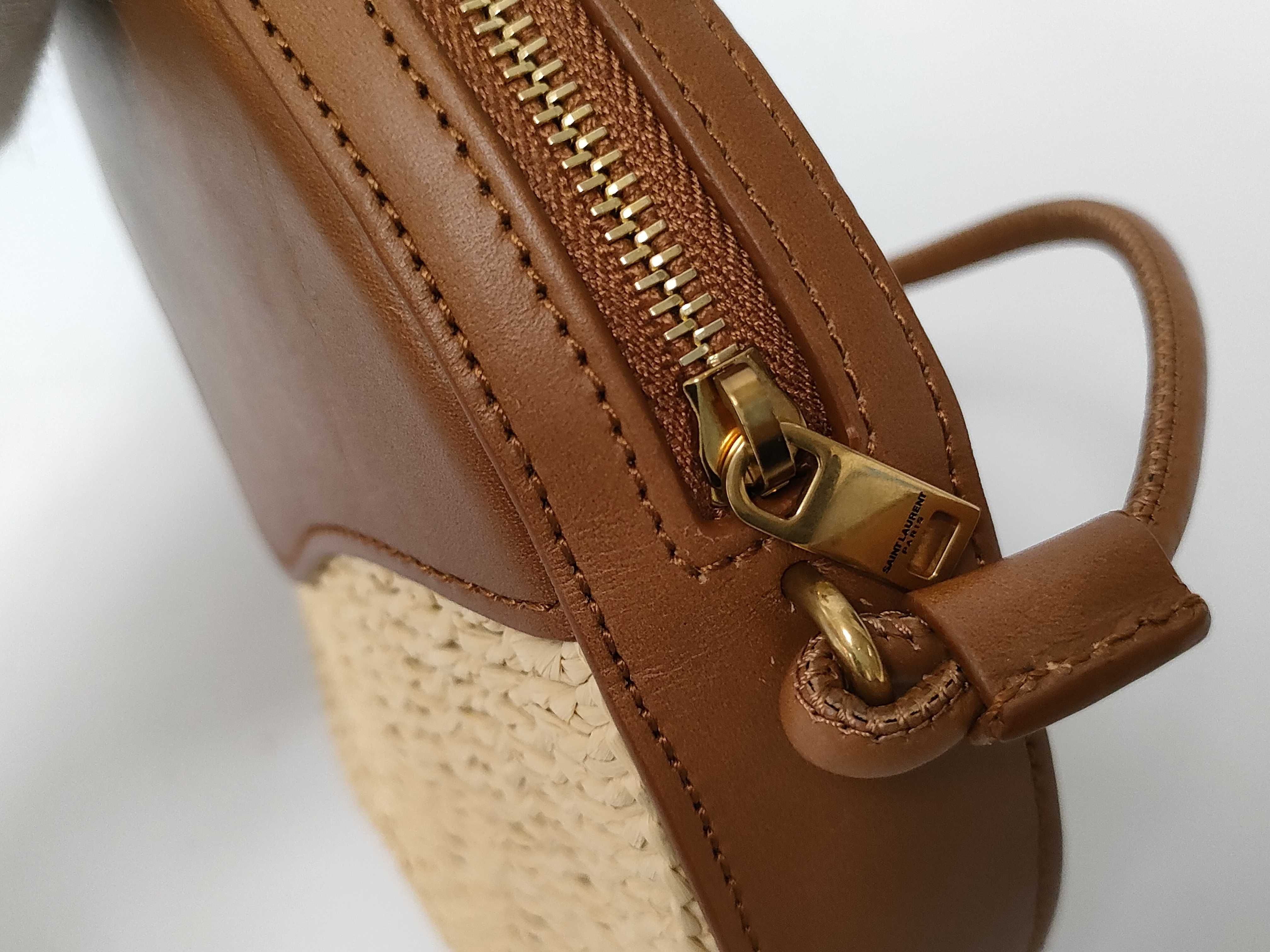 Round Raffia Shoulder Bag — view 5
