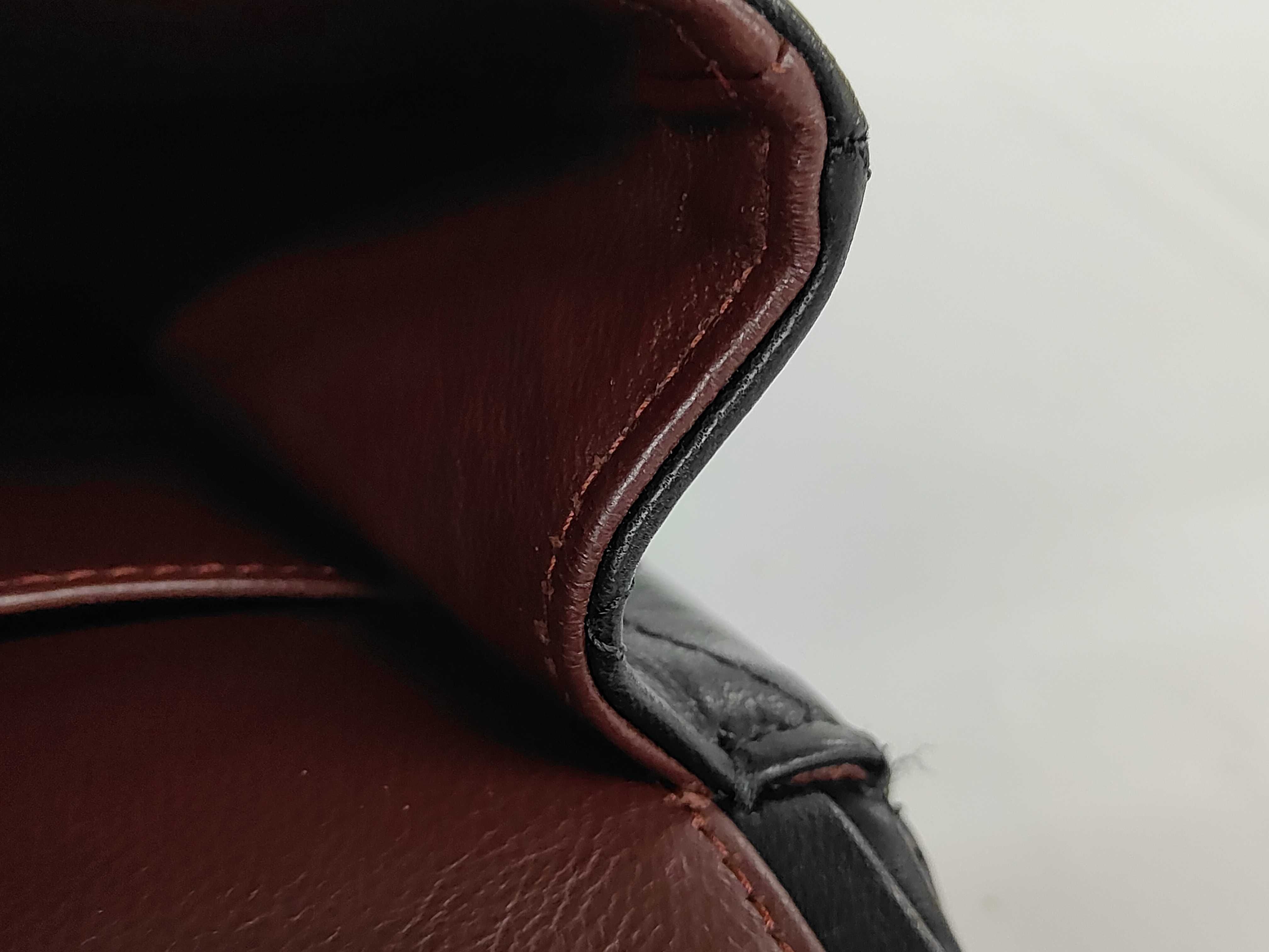 Matelassé Double Flap Chain Shoulder Bag, Black Lambskin, Silver Hardware. — view 9