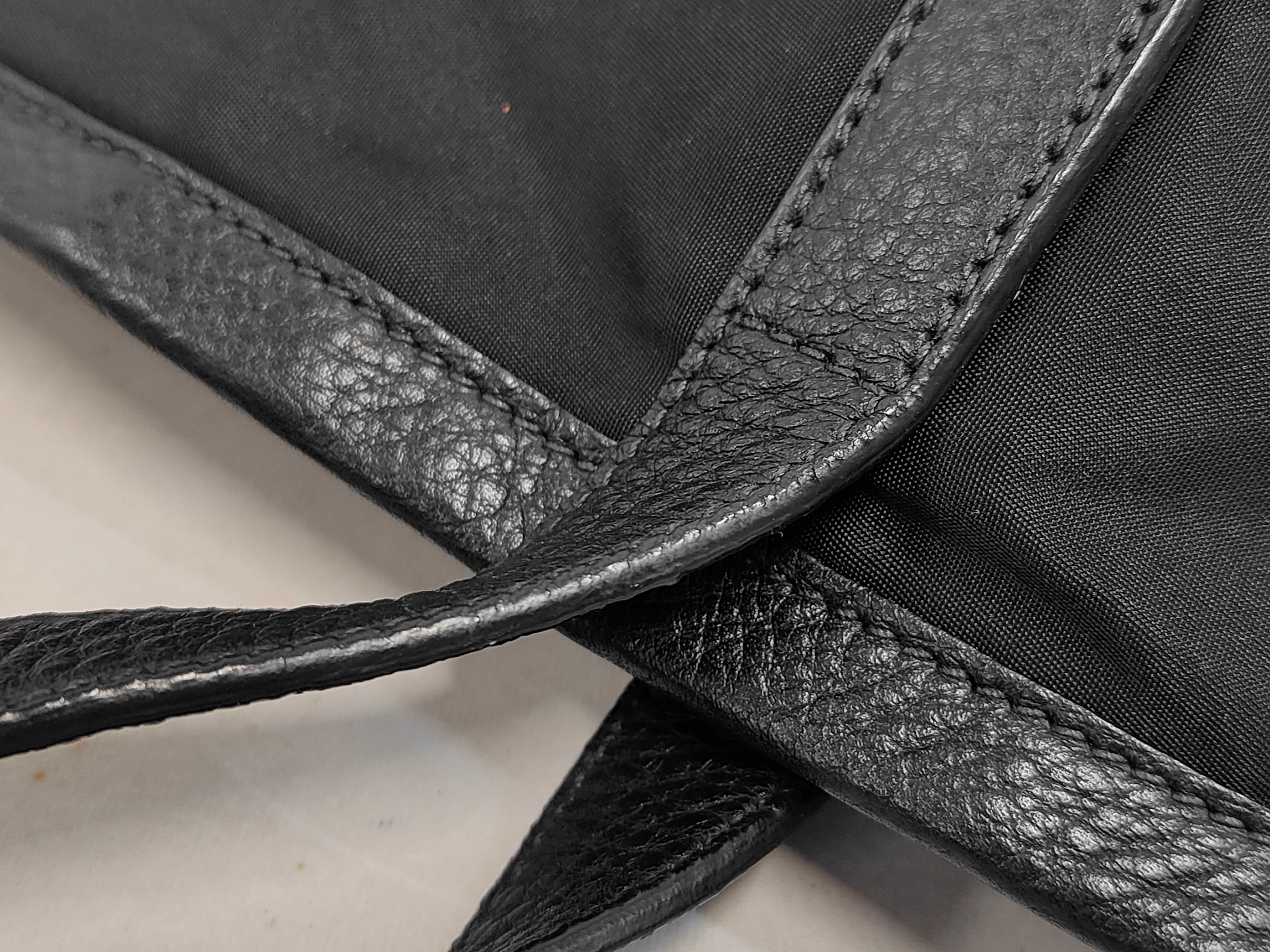 Embossed Logo Nylon Triangle Logo Tote Bag — view 6