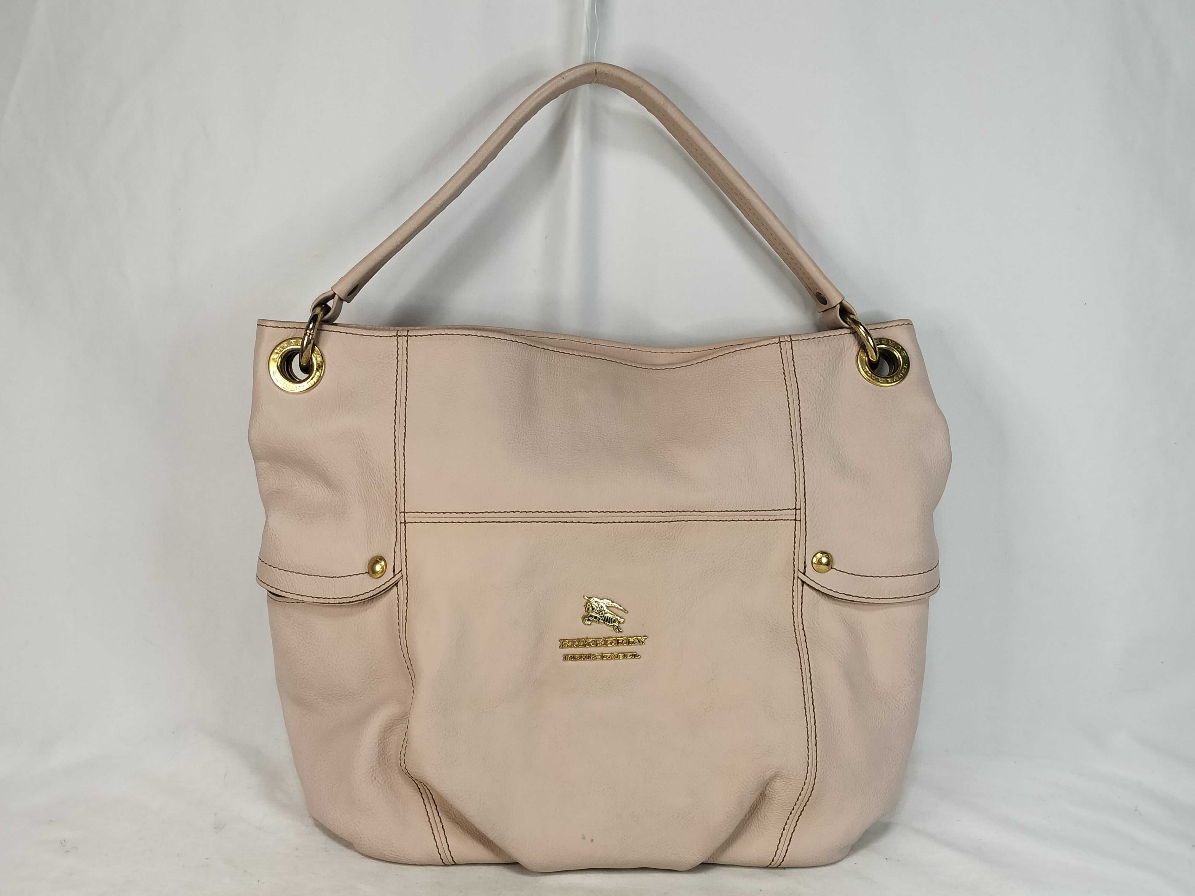 Blue Label Burberry Shoulder Bag Pink Leather Shoulder Bag
