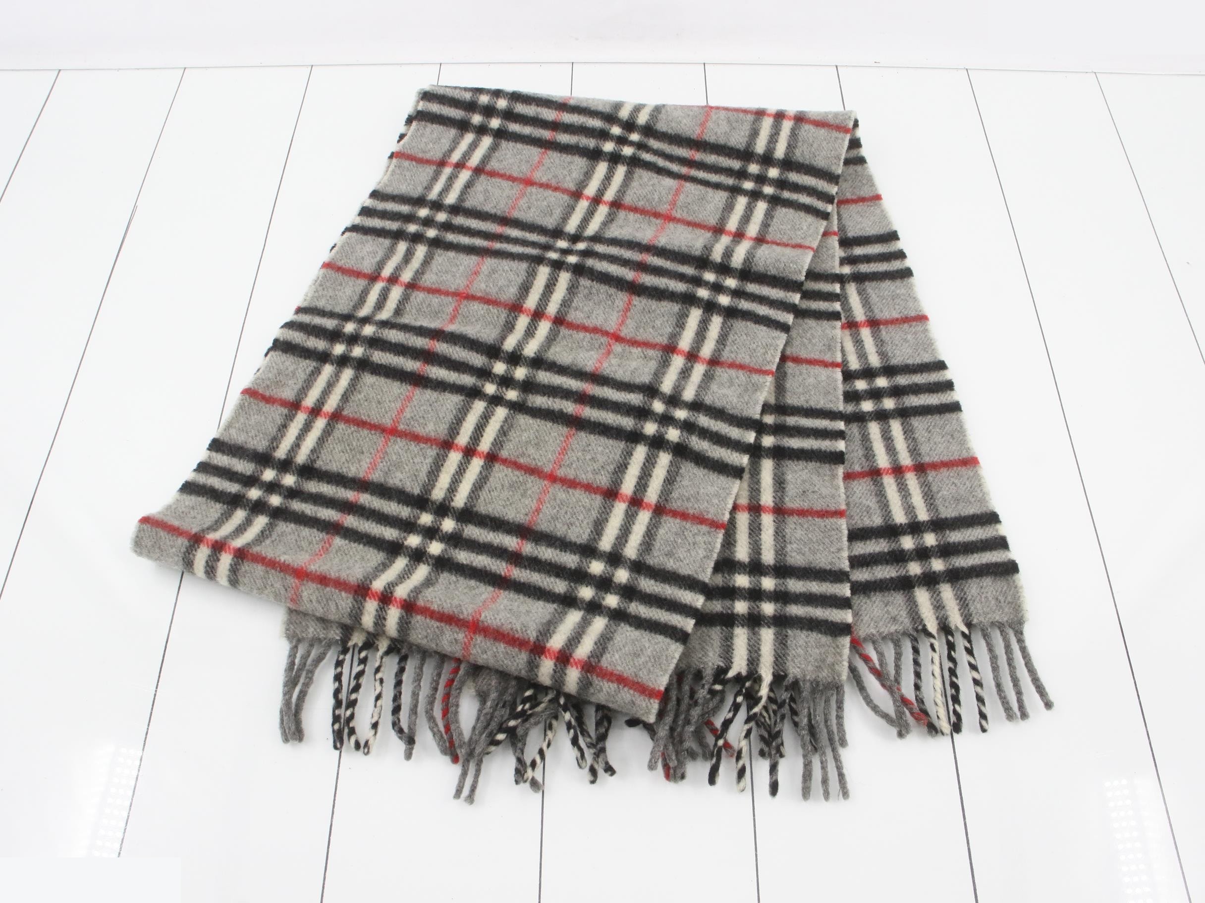 Nova Check Scarf, Gray — view 3