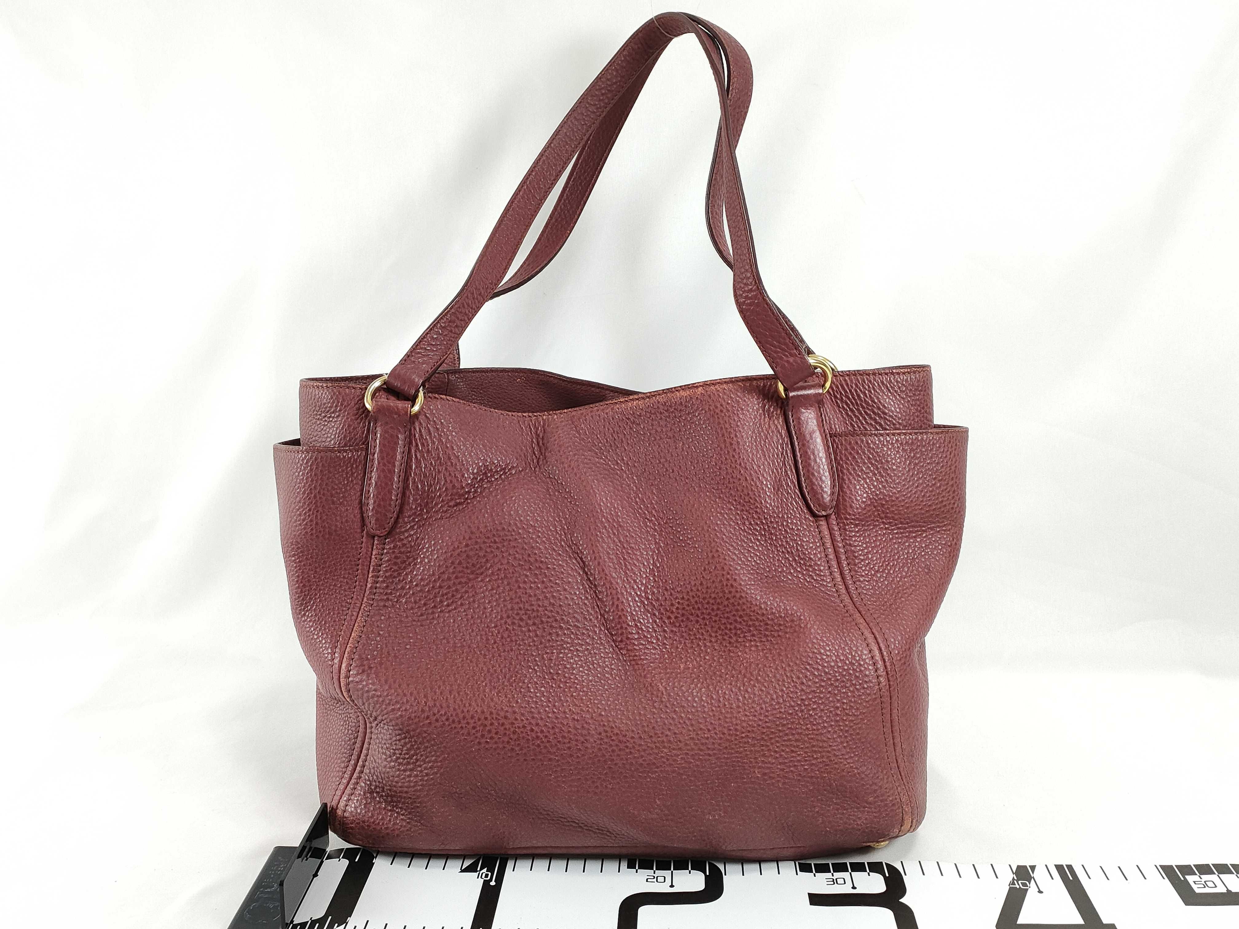 leather handbag tote bag — view 2
