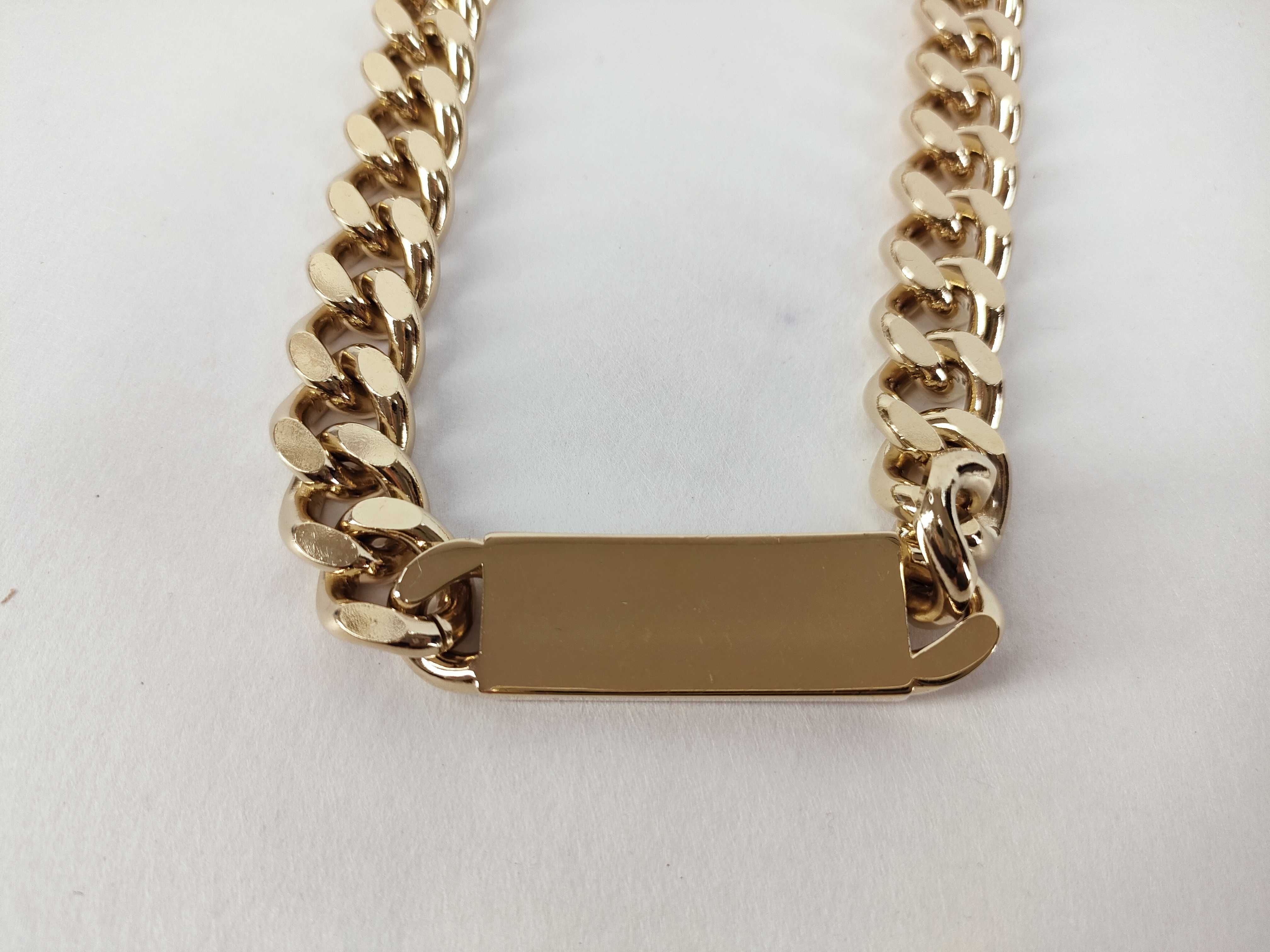Couture Plate Chain Link Necklace — view 2
