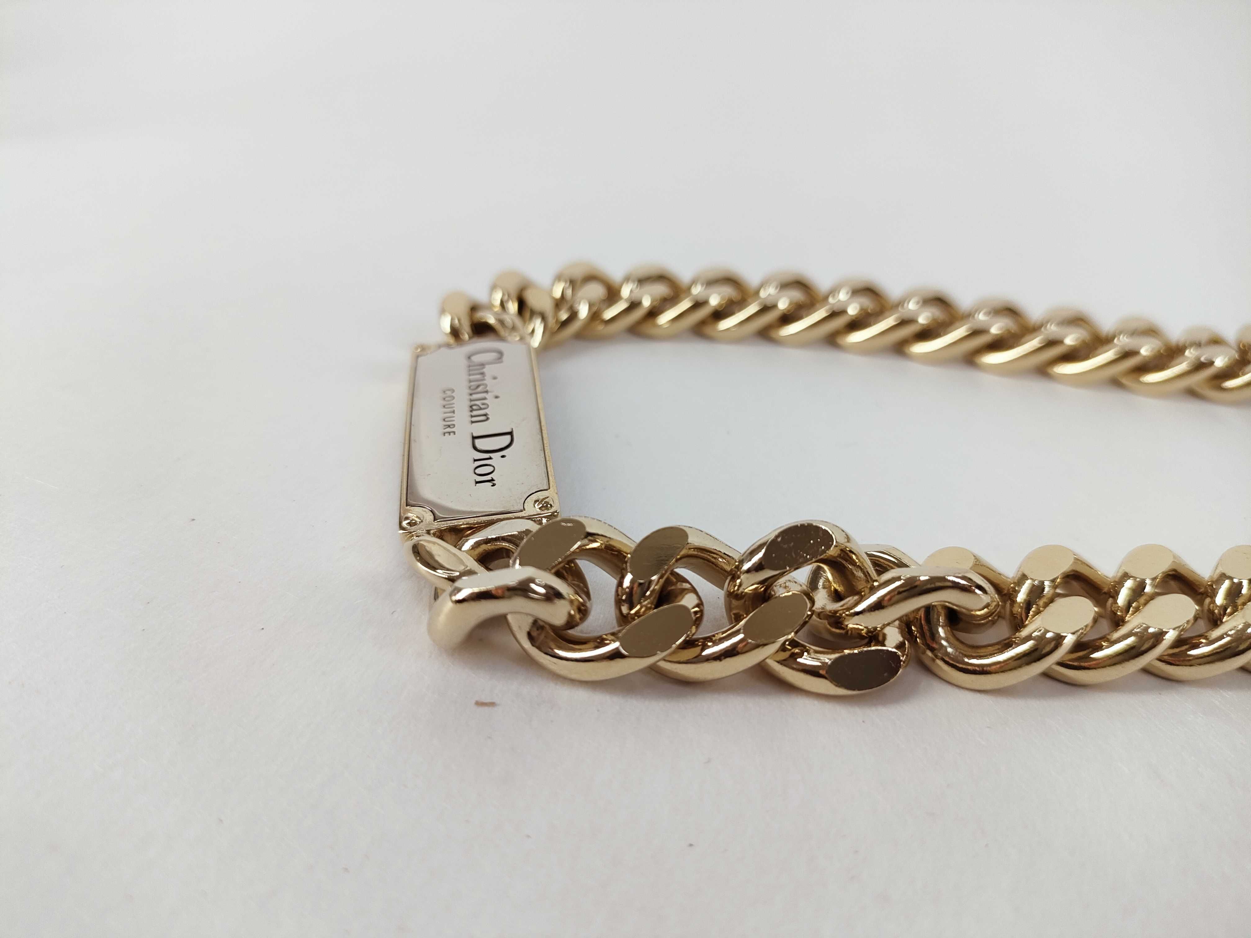 Couture Plate Chain Link Necklace — view 6