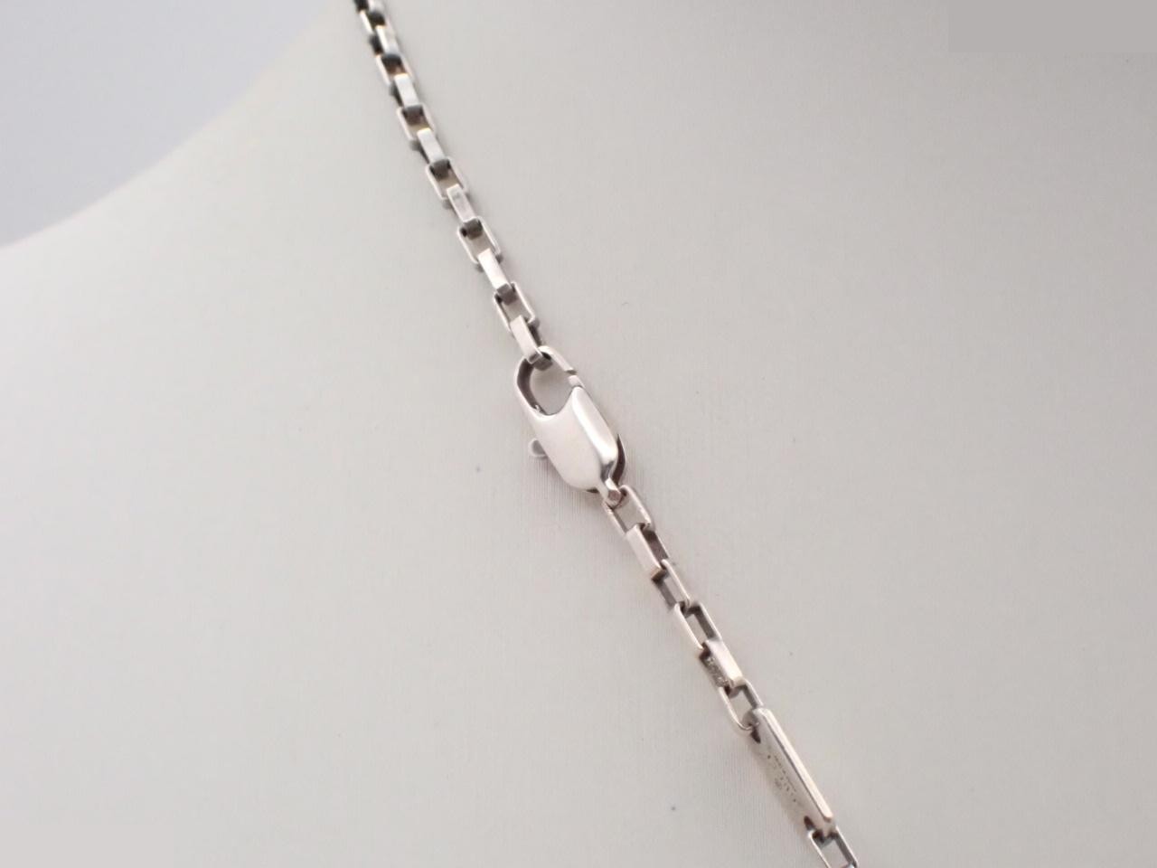 925 Logo Plate Necklace, 17.4g, Chain approx. 50cm — view 2