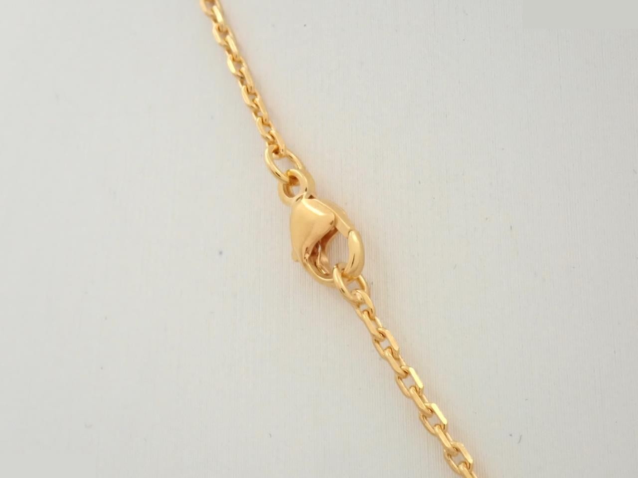 Mini Pop H Necklace, GP (Gold Plated), White x Gold, Chain approx. 38cm — view 2