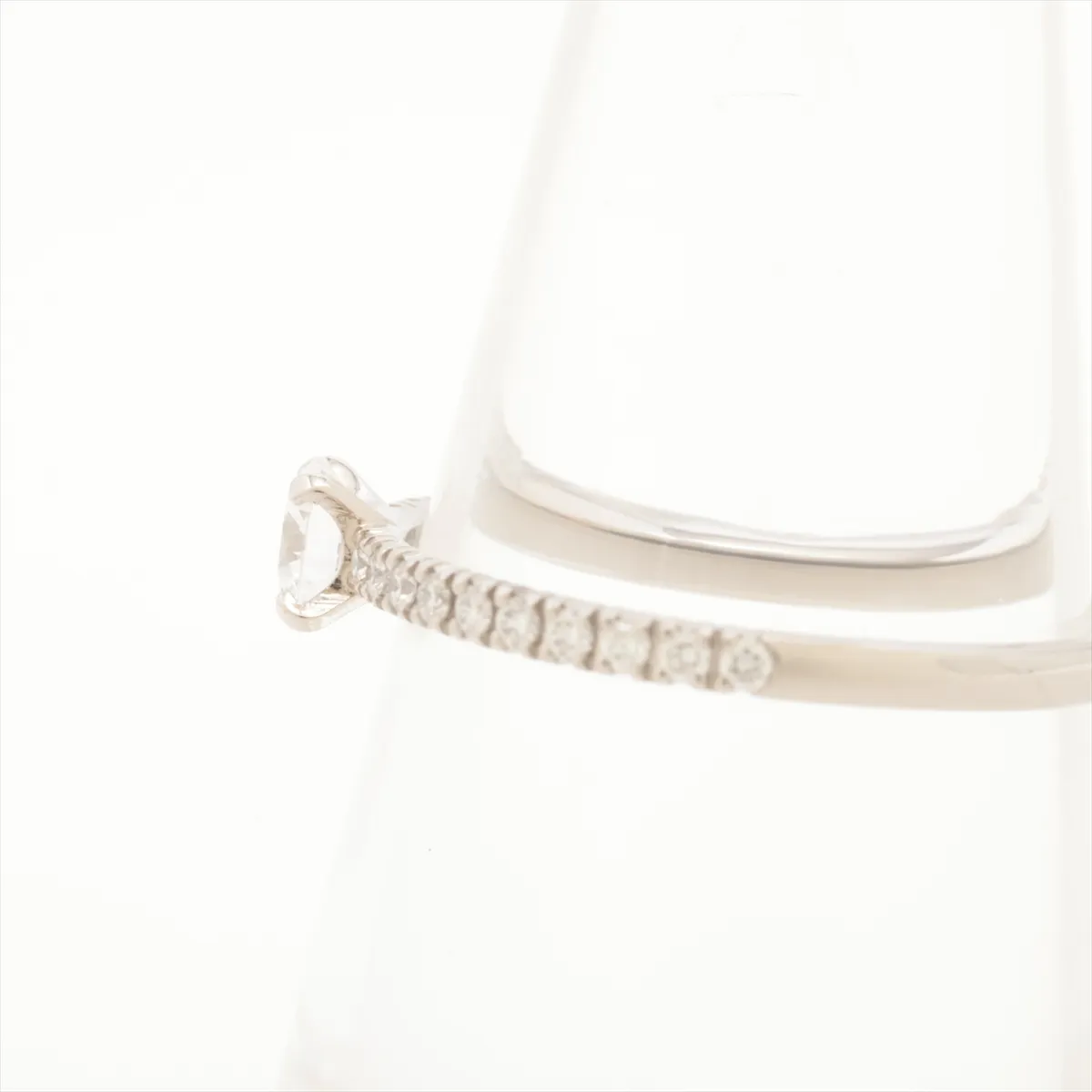 Etincel De Cartier Half Eternity Diamond Ring Pt950 1.7g D0.21 D VVS2 EX NONE 48 HIS531 CRN4744247 — view 5