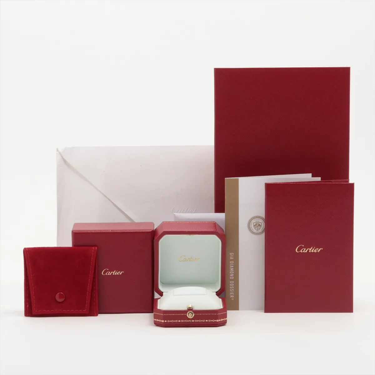 Etincel De Cartier Half Eternity Diamond Ring Pt950 1.7g D0.21 D VVS2 EX NONE 48 HIS531 CRN4744247 — view 8